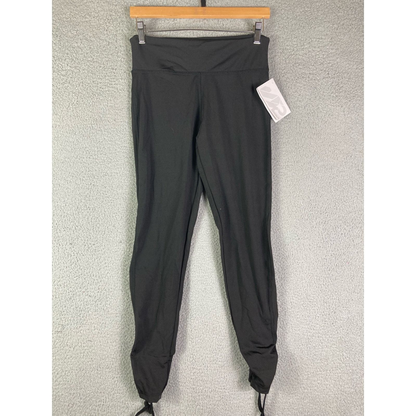 Other Leggings Pants Women Yoga Solid Medium Black New Athletic Size 32" / US 10 / IT 46 - 3 Thumbnail