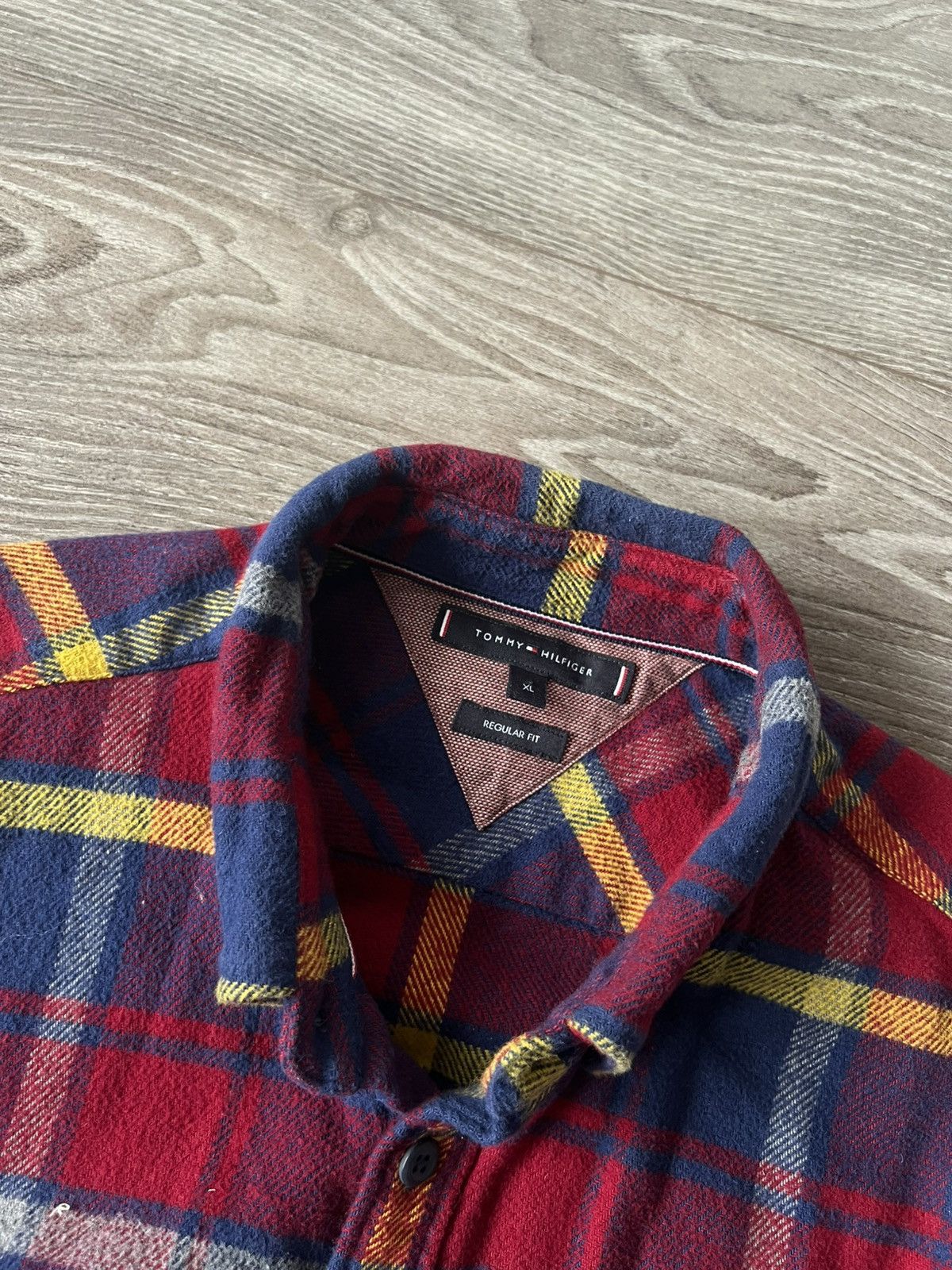 Tommy Hilfiger ‼️Tommy Hilfiger Flanel Teddy Type Sleeve Logo Shirt‼️ Size US XL / EU 56 / 4 - 8 Thumbnail