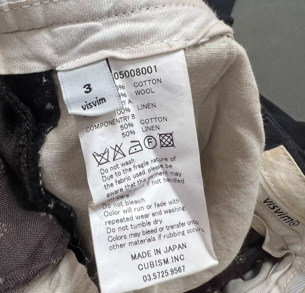Visvim VISVIM High Water Slacks Cotton Wool Casual Pants J16 Size US 34 / EU 50 - 6 Thumbnail
