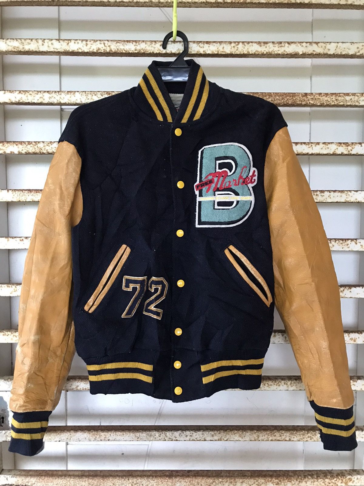 Veste Varsity Vintage Holloway Homme – Taille L, Laine Et Cuir, Made In USA, Occasion Très Bon état