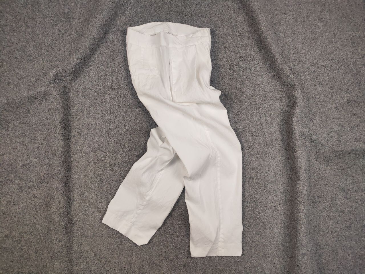 Other Tela Design Regular White Linen blend Solid Trouser Pants Size 30" / US 8 / IT 44 - 1 Thumbnail