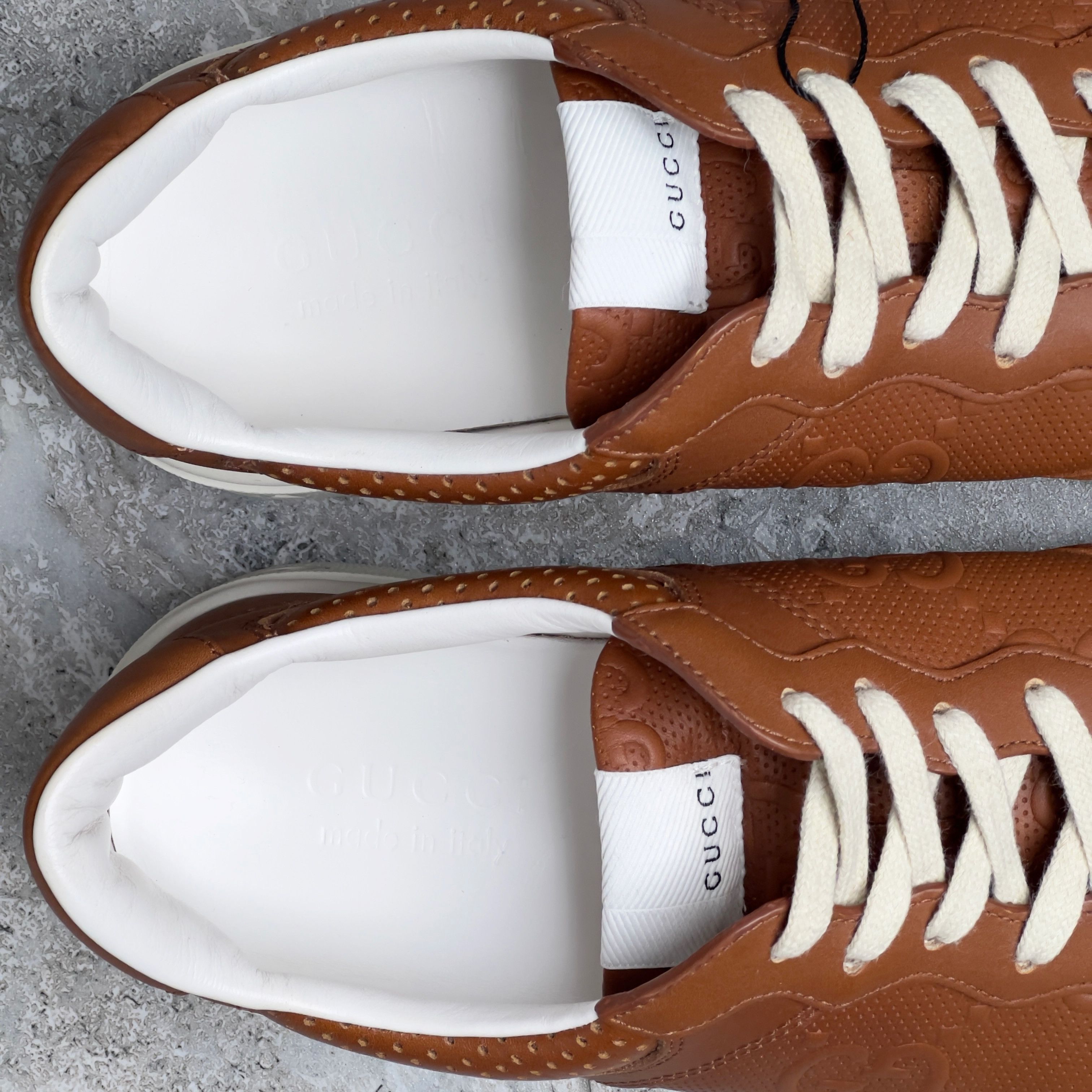 Gucci Gucci Chunky GG Embossed Logo Trainer Sneaker Leather Size US 8.5 / EU 41-42 - 10 Thumbnail