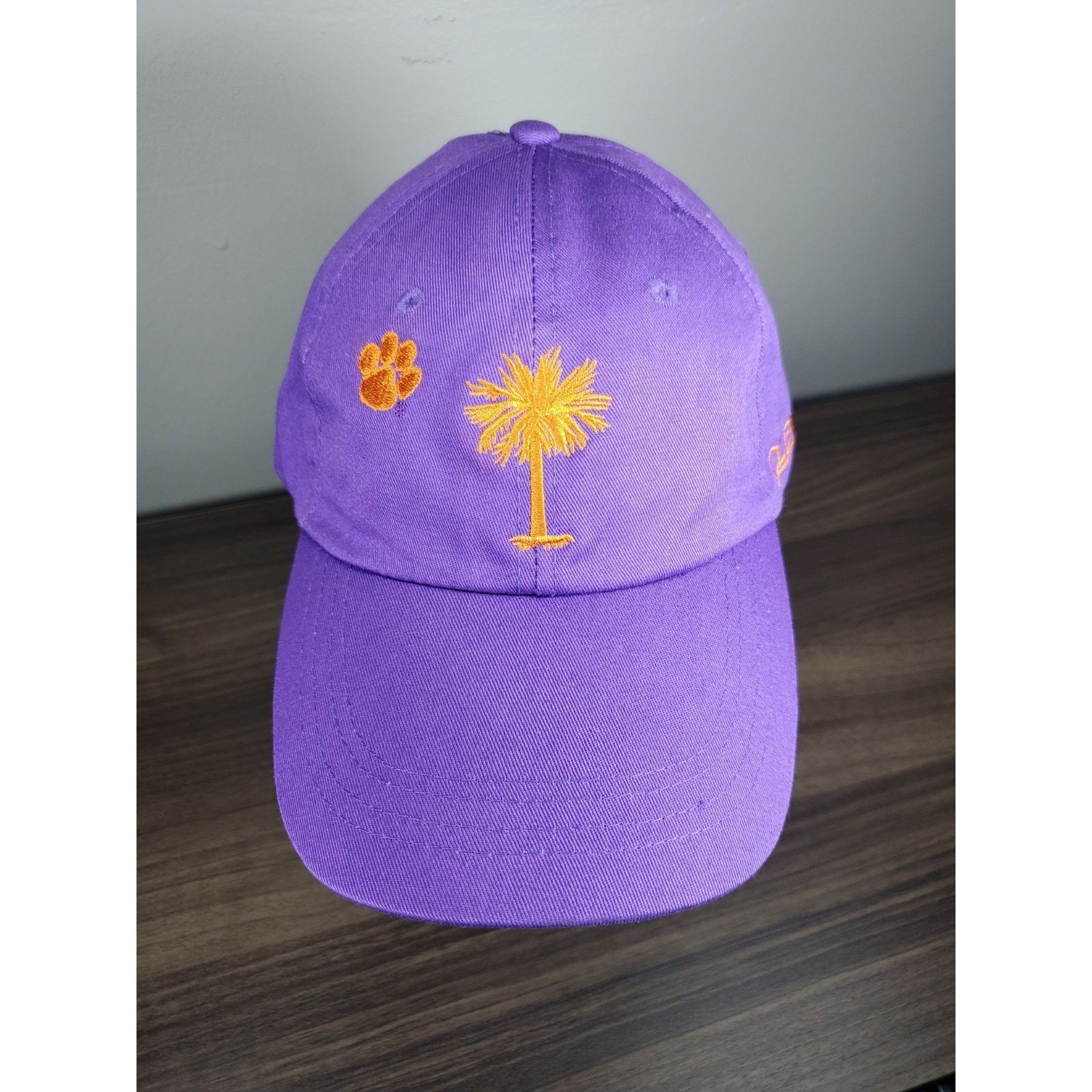 NCAA Clemson Tigers Palmetto Tree Paw Purple Hat University NCAA Size ONE SIZE - 2 Thumbnail