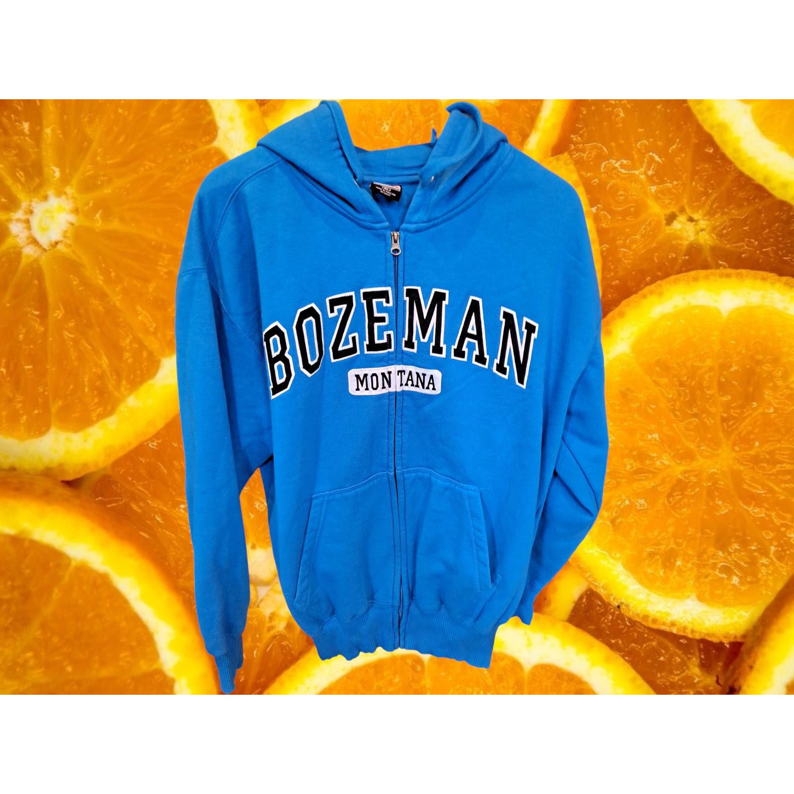 Other Outfitter Trading Bozeman Montana Blue Full Zip Hooded Sweat Size US XL / EU 56 / 4 - 1 Thumbnail