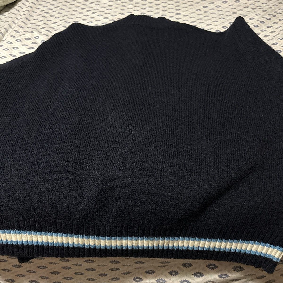 Supreme Supreme Navy Half Zip Sweater Size US L / EU 52-54 / 3 - 5 Thumbnail