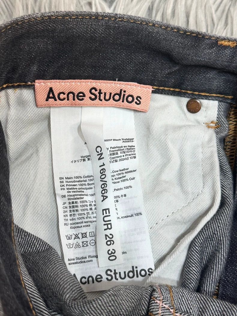 Acne Studios acne studios Black wide-leg jeans stained with ink and dir Size US 26 / EU 42 - 7 Thumbnail