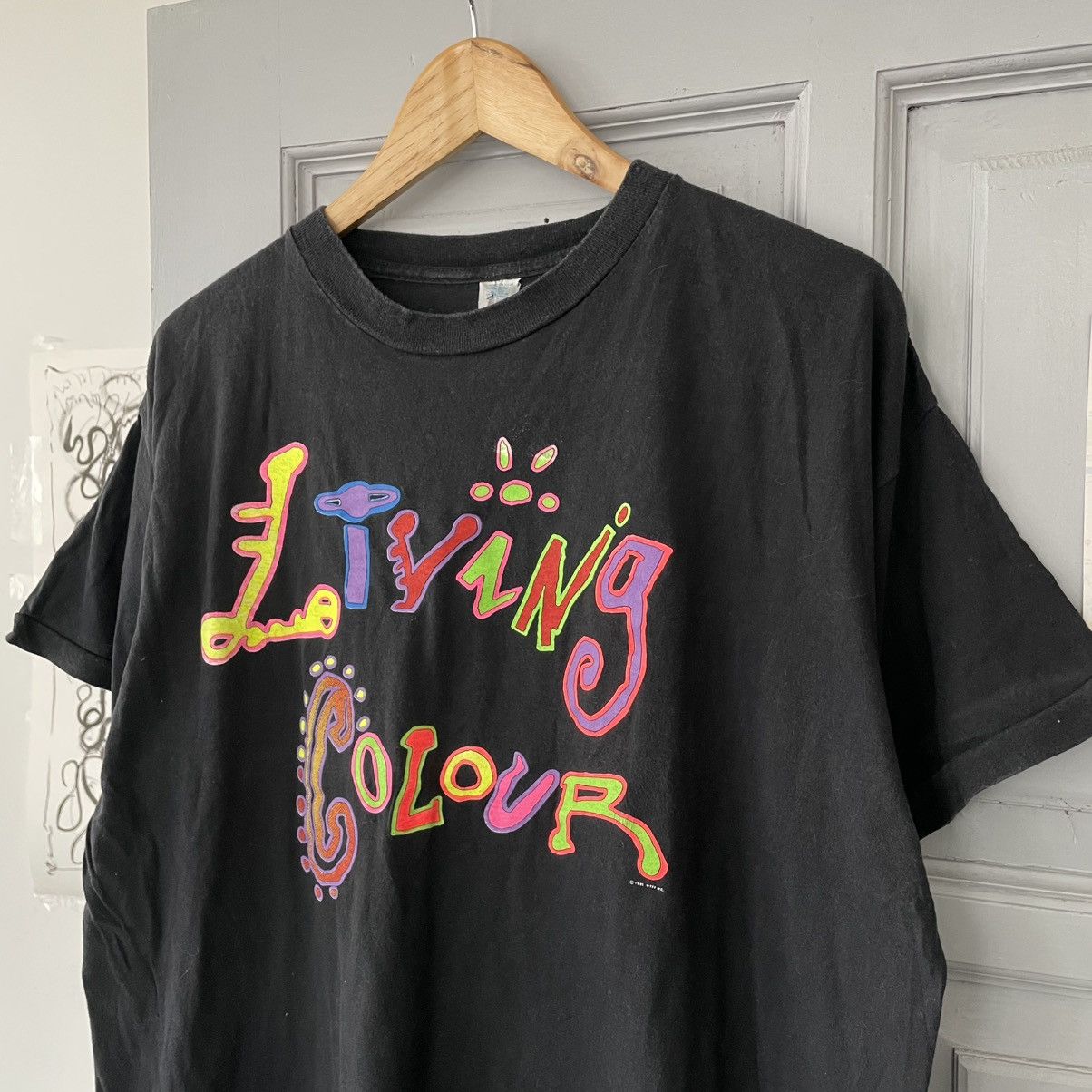 Band Tees × Vintage Vintage 1991 Living Colour Rare Band T-Shirt Size US L / EU 52-54 / 3 - 10 Thumbnail