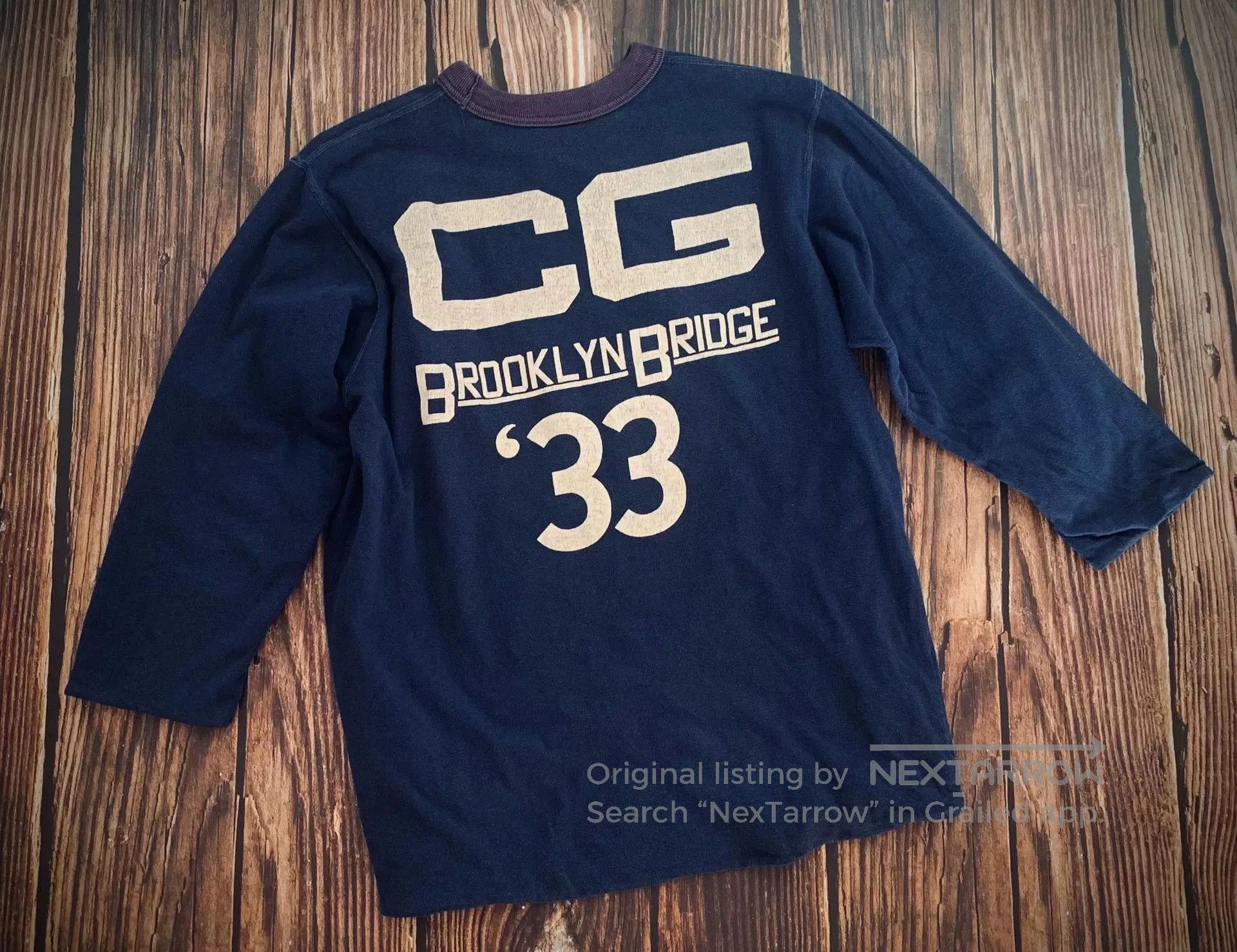 Freewheelers vintage navy blue long sleeve sweatshirt. Size US M / EU 48-50 / 2 - 2 Thumbnail