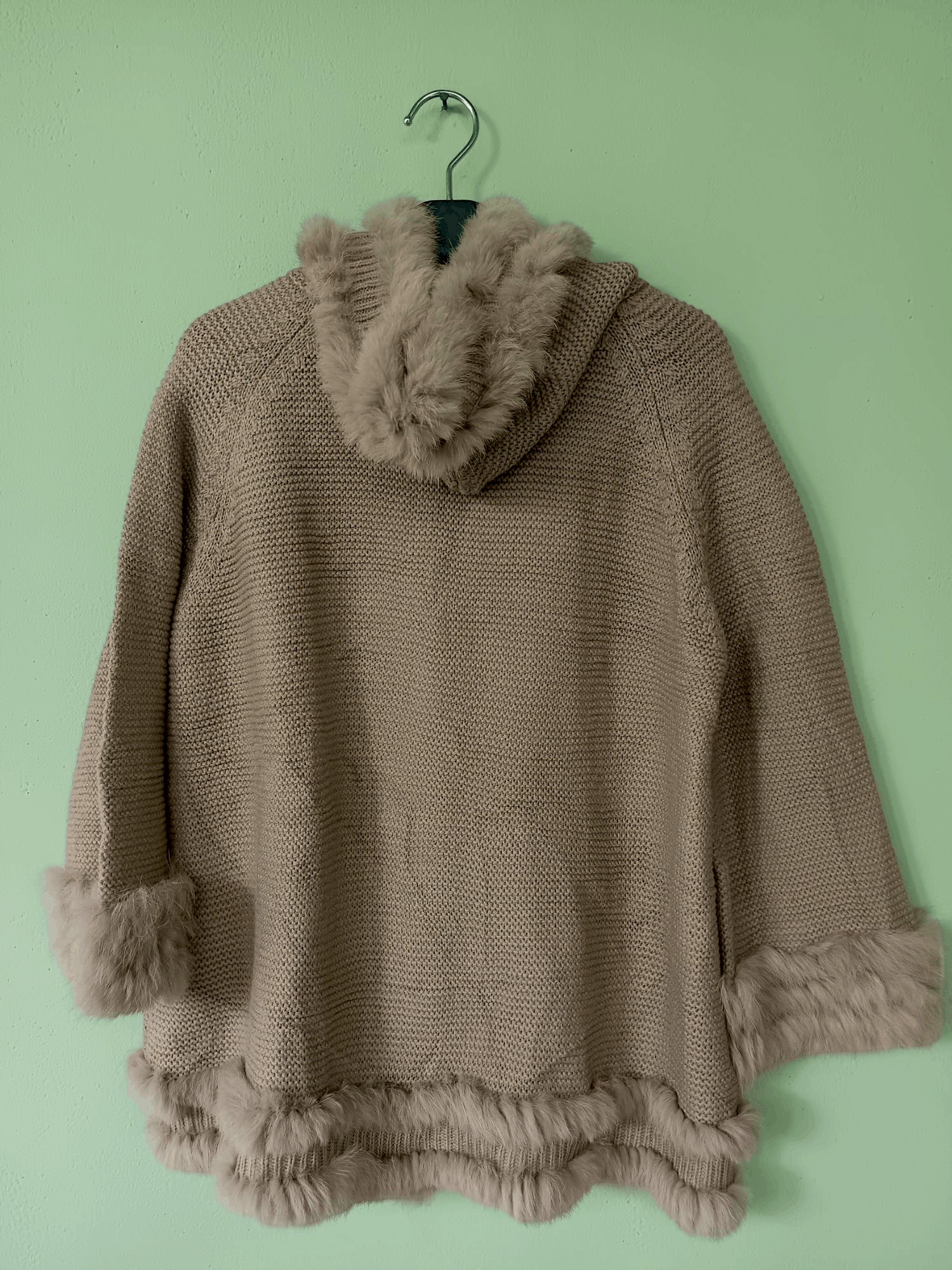 Japanese Brand × Le Grande Bleu (L.G.B.) VICKY Faux Fur Knit Toggle Design Mohair Duffle Jacket Size US L / EU 52-54 / 3 - 9 Thumbnail