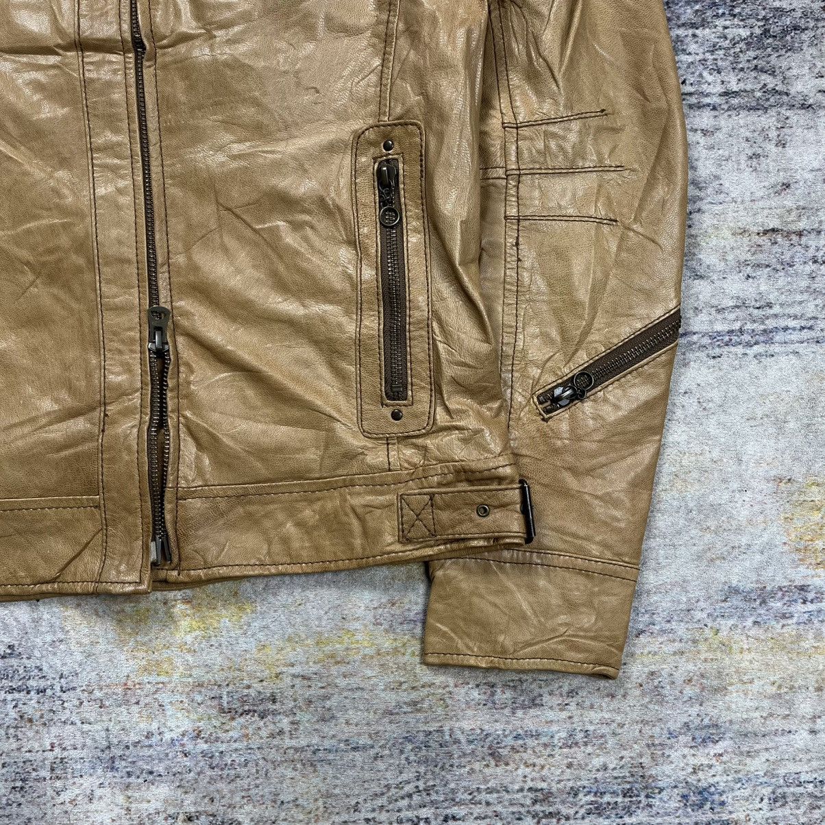 Issey Miyake Tete Homme fur collar rider leather jacket Size US S / EU 44-46 / 1 - 5 Thumbnail