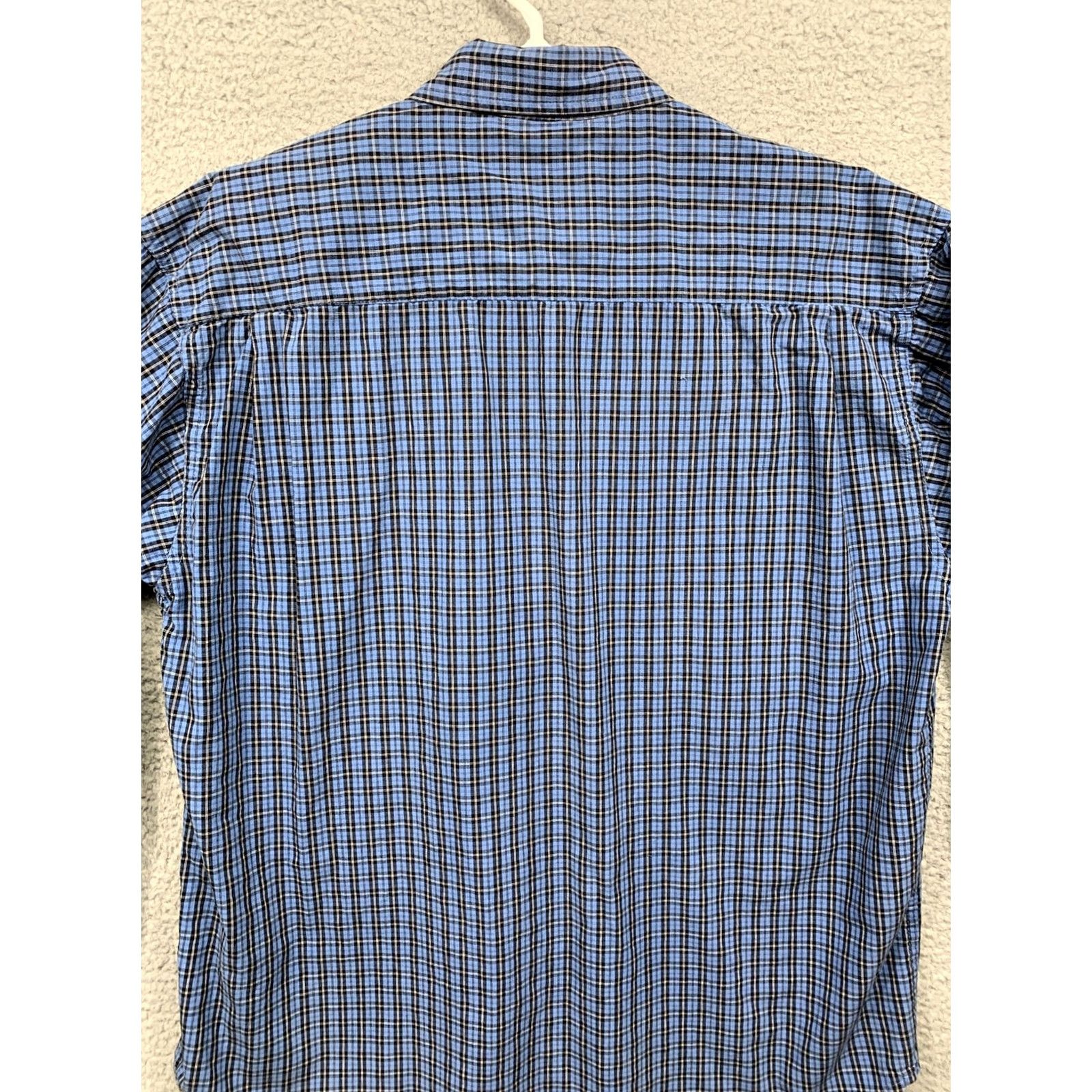 Wrangler Wrangler Button Shirt L Blue Black Plaid 1 Pocket Western Mens Regular Size US L / EU 52-54 / 3 - 7 Thumbnail