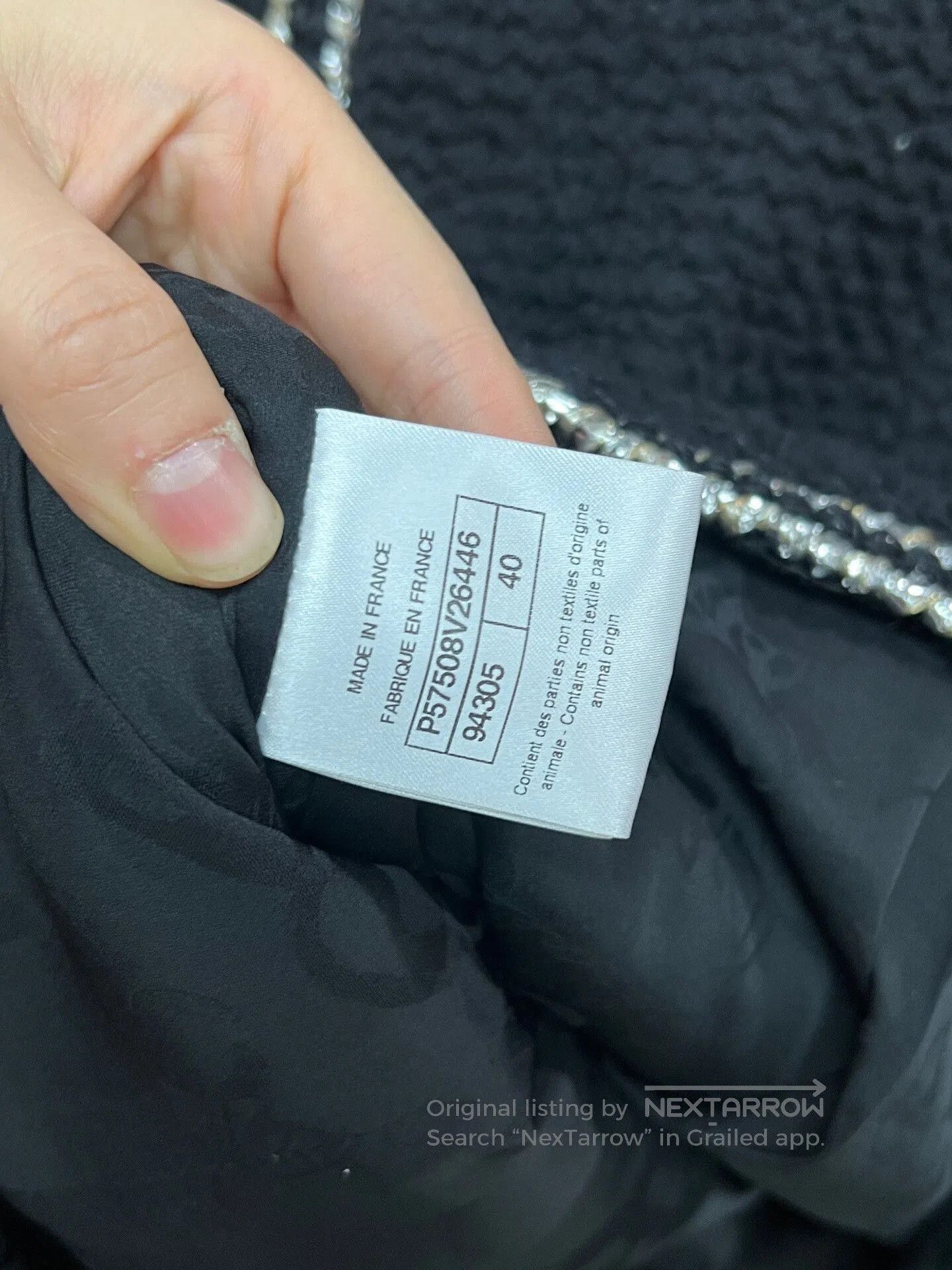 Chanel black and silver trimmed Chanel jacket. Size M / US 6-8 / IT 42-44 - 4 Thumbnail