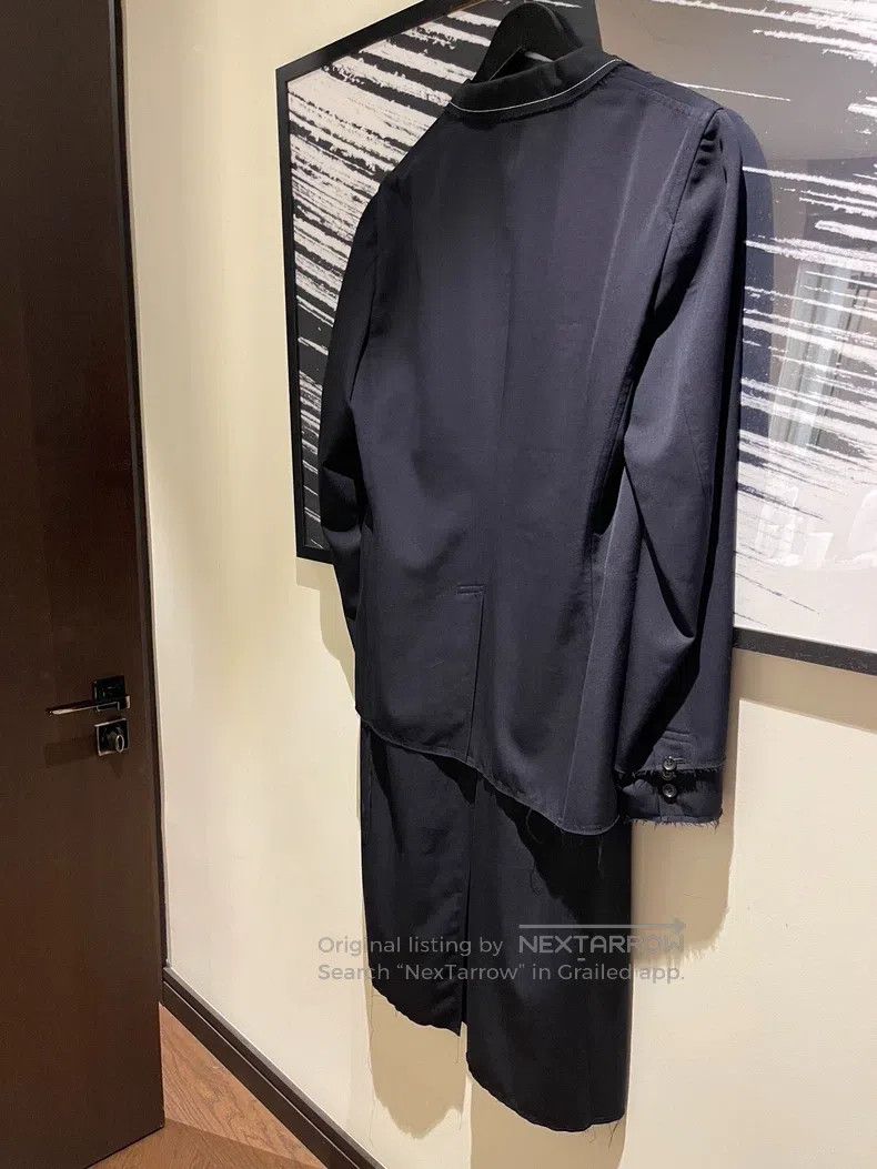 Comme des Garcons Comme Des Garcons White Line Double Layer Wool Trench Coat Size US L / EU 52-54 / 3 - 7 Thumbnail