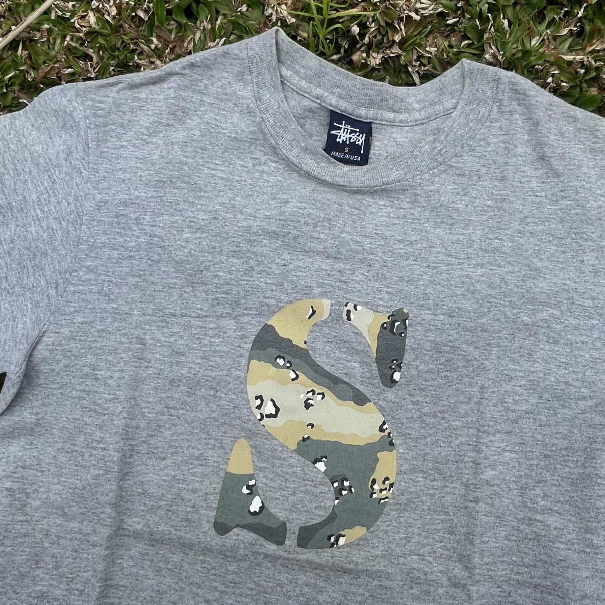 Stussy Stussy Vintage 90s Camouflage Logo Tee Size US S / EU 44-46 / 1 - 2 Thumbnail