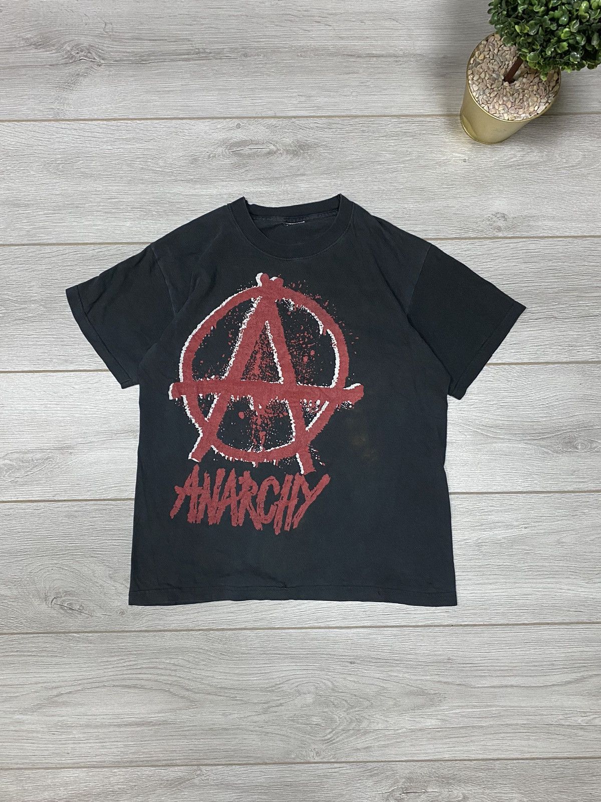 Vintage Anarchy will beat graphic tee vintage big print t-shirt Size US M / EU 48-50 / 2 - 1 Thumbnail