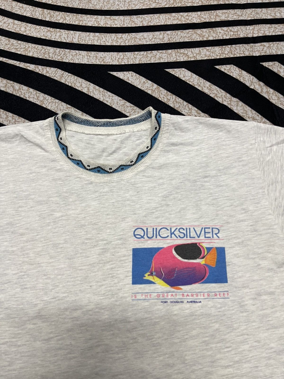 Quiksilver RARE 90s QUICKSILVER FISH DESIGN TEES Size US M / EU 48-50 / 2 - 6 Thumbnail