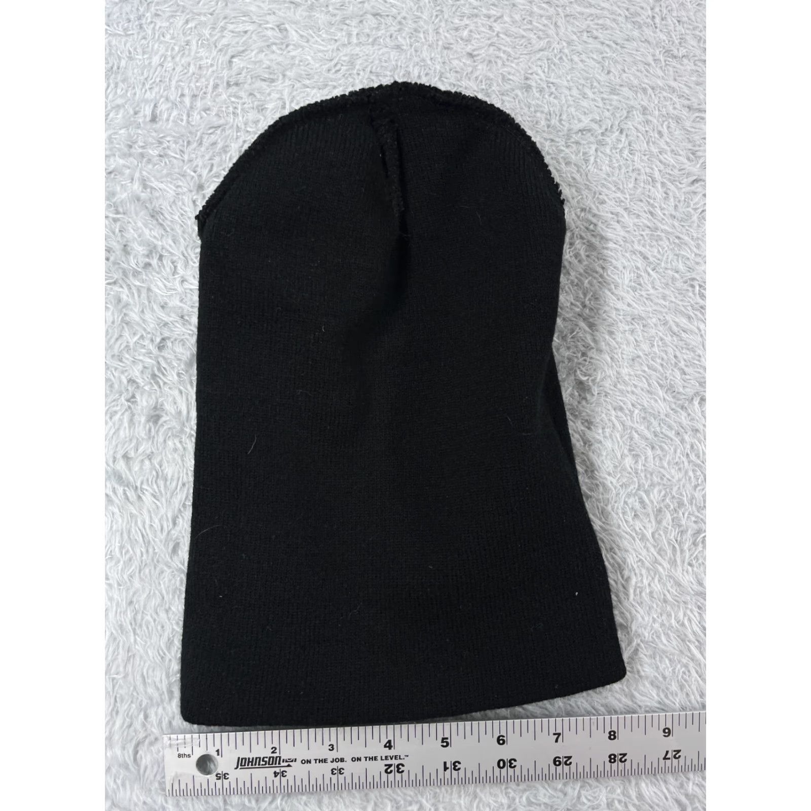 Triangl VATANT Triangle Logo Beanie Toque Adult One Size Black Knit 100% Acrylic Skate Skater Unbranded Beanie Unisex Adults Knit Black Logo 90s Outdoor Ski Size ONE SIZE - 6 Thumbnail