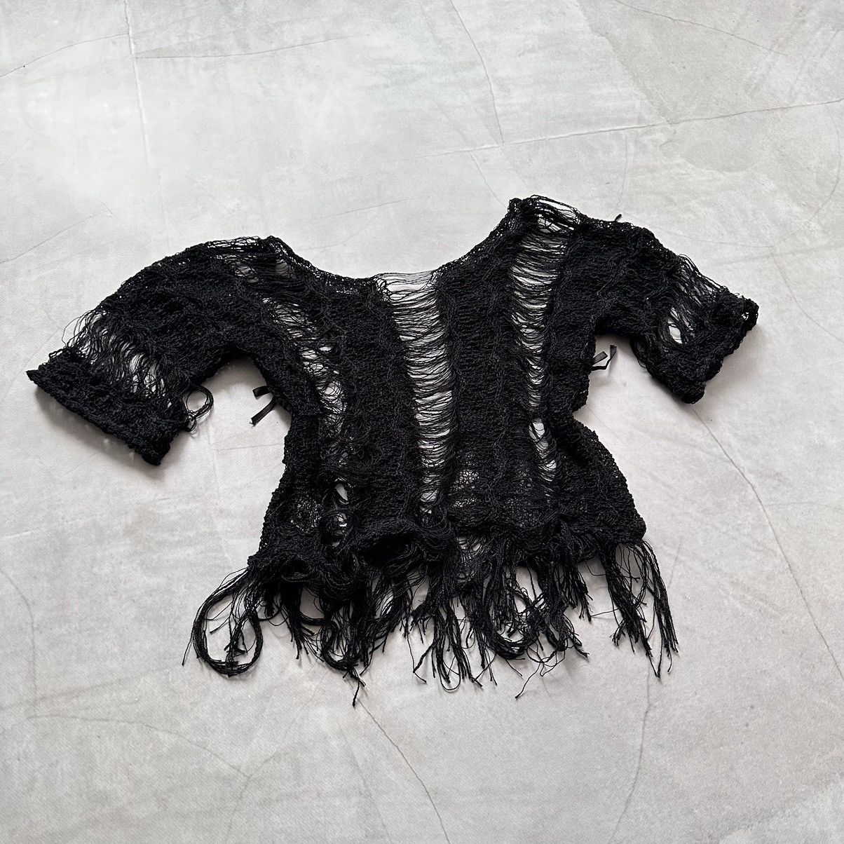 Hysteric Glamour × Undercover Gothic Mesh Web T Shirt Mad Punk LGB Tripp NYC Vibe Size M / US 6-8 / IT 42-44 - 13 Thumbnail
