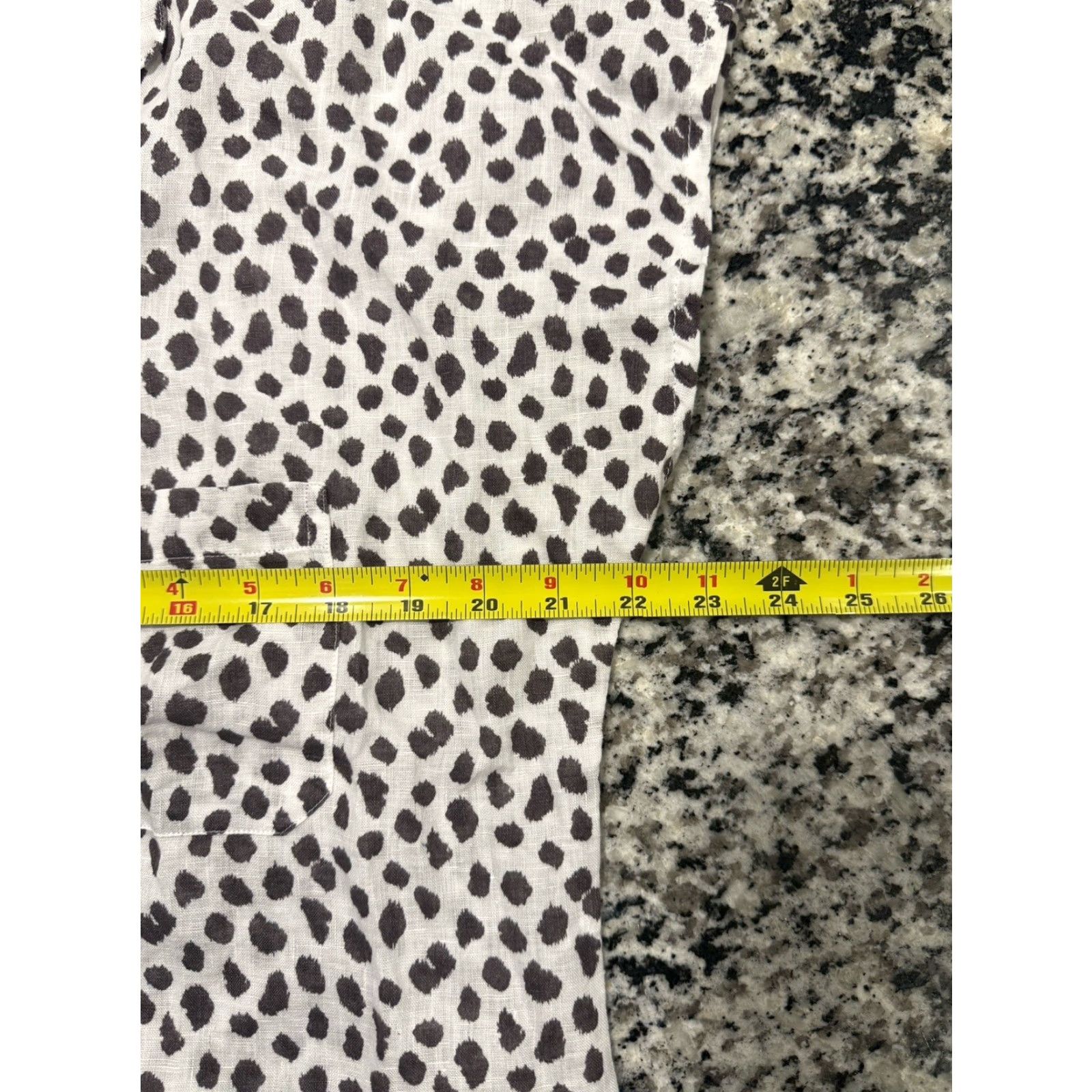 Vintage VINTAGE Grayson Women's Shirt Top Short Sleeve Linen Cheetah Print 100% Linen Size M Size M / US 6-8 / IT 42-44 - 3 Thumbnail