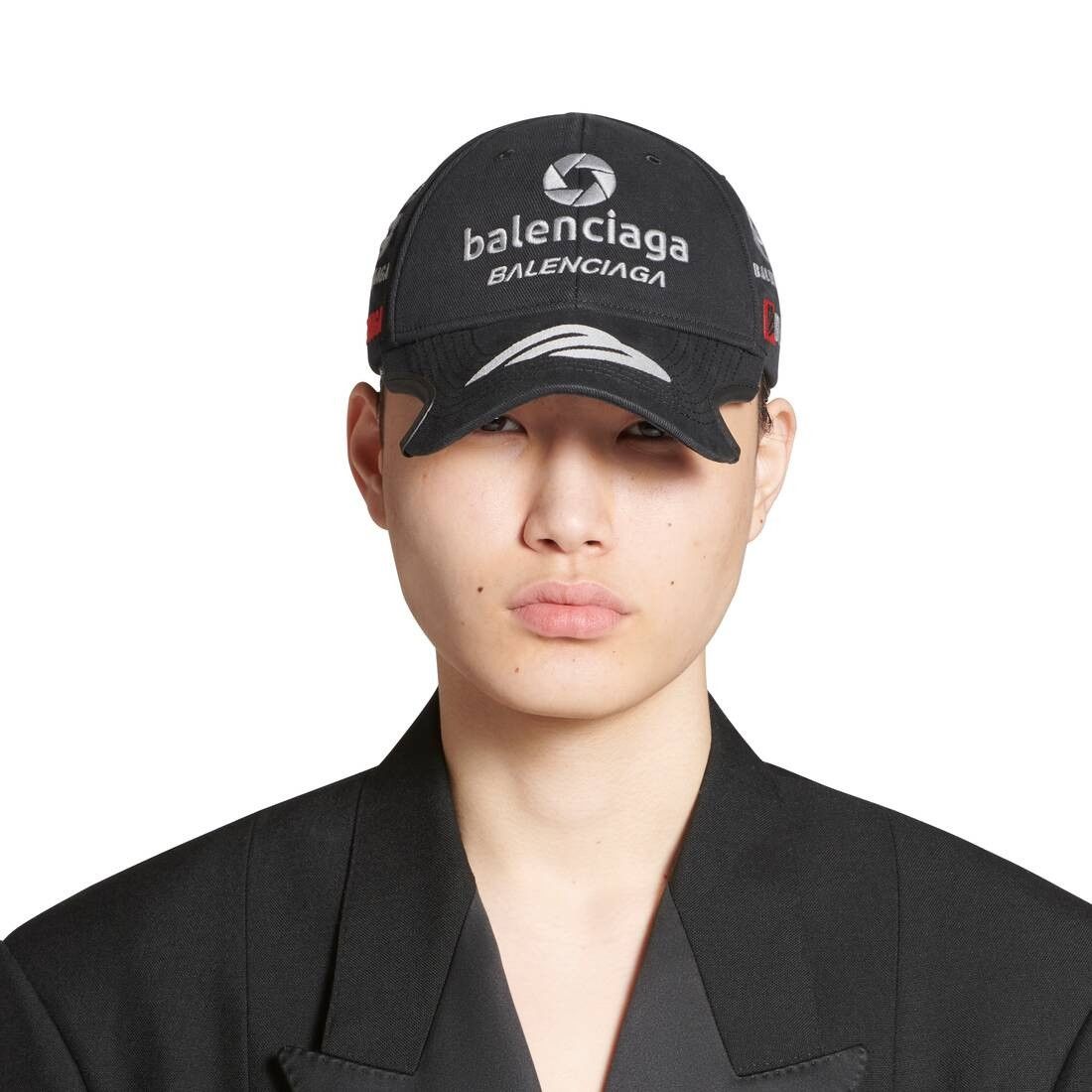 Balenciaga o1in1g0325 Size: S / Top League Hat / Cap in Black Size ONE SIZE - 4 Thumbnail