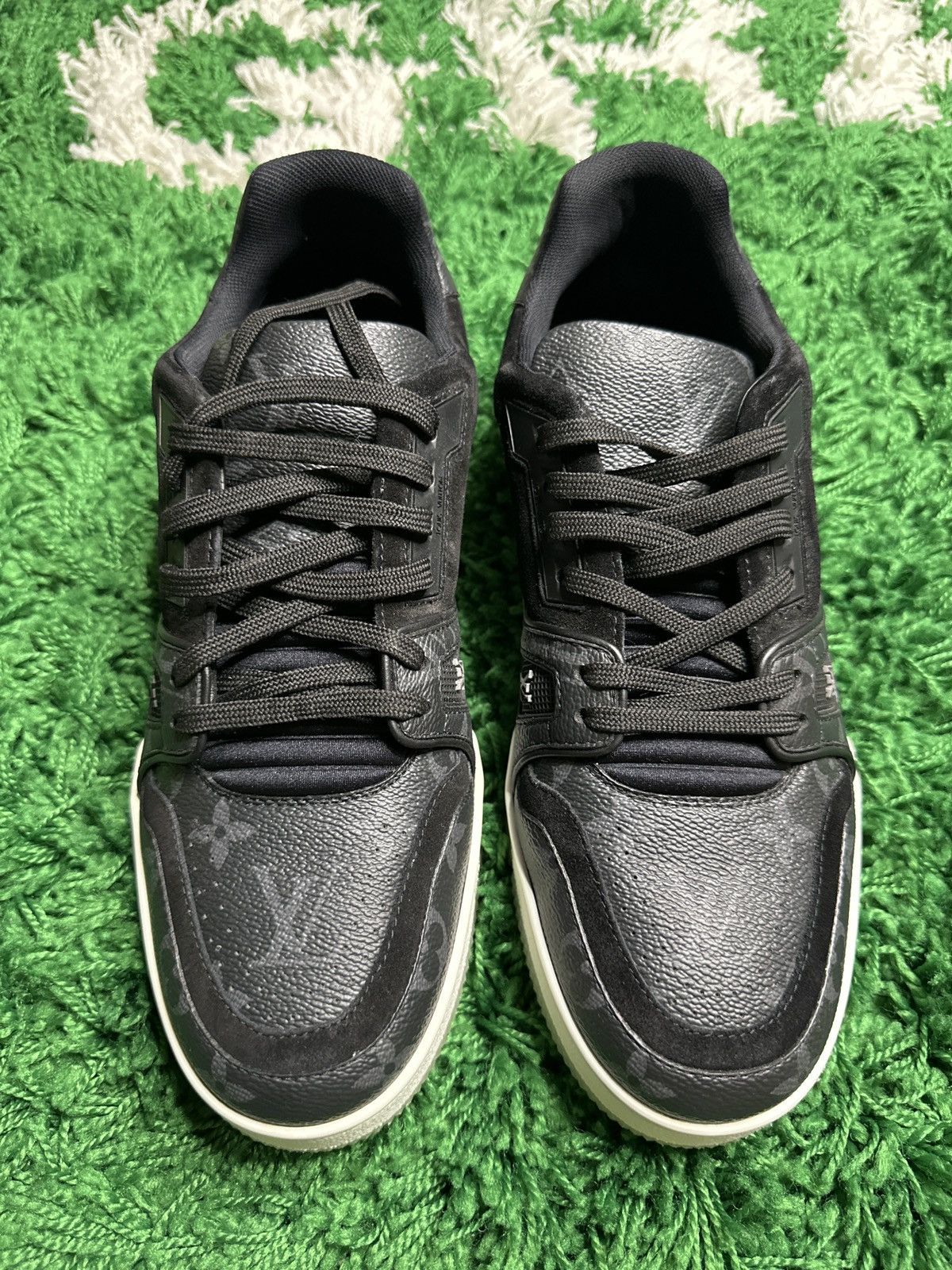 Louis Vuitton Louis Vuitton Black Monogram Trainers Size US 8.5 / EU 41-42 - 3 Thumbnail