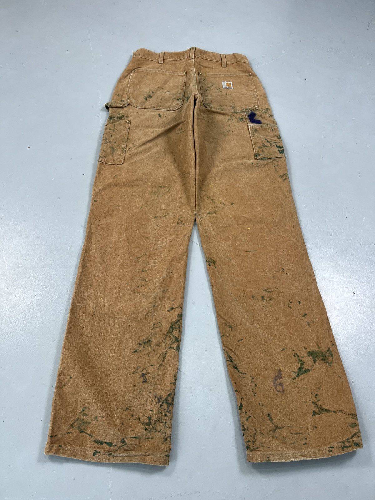 Carhartt Vintage carhartt B01 BRN painted double knee workwear Size US 30 / EU 46 - 2 Thumbnail