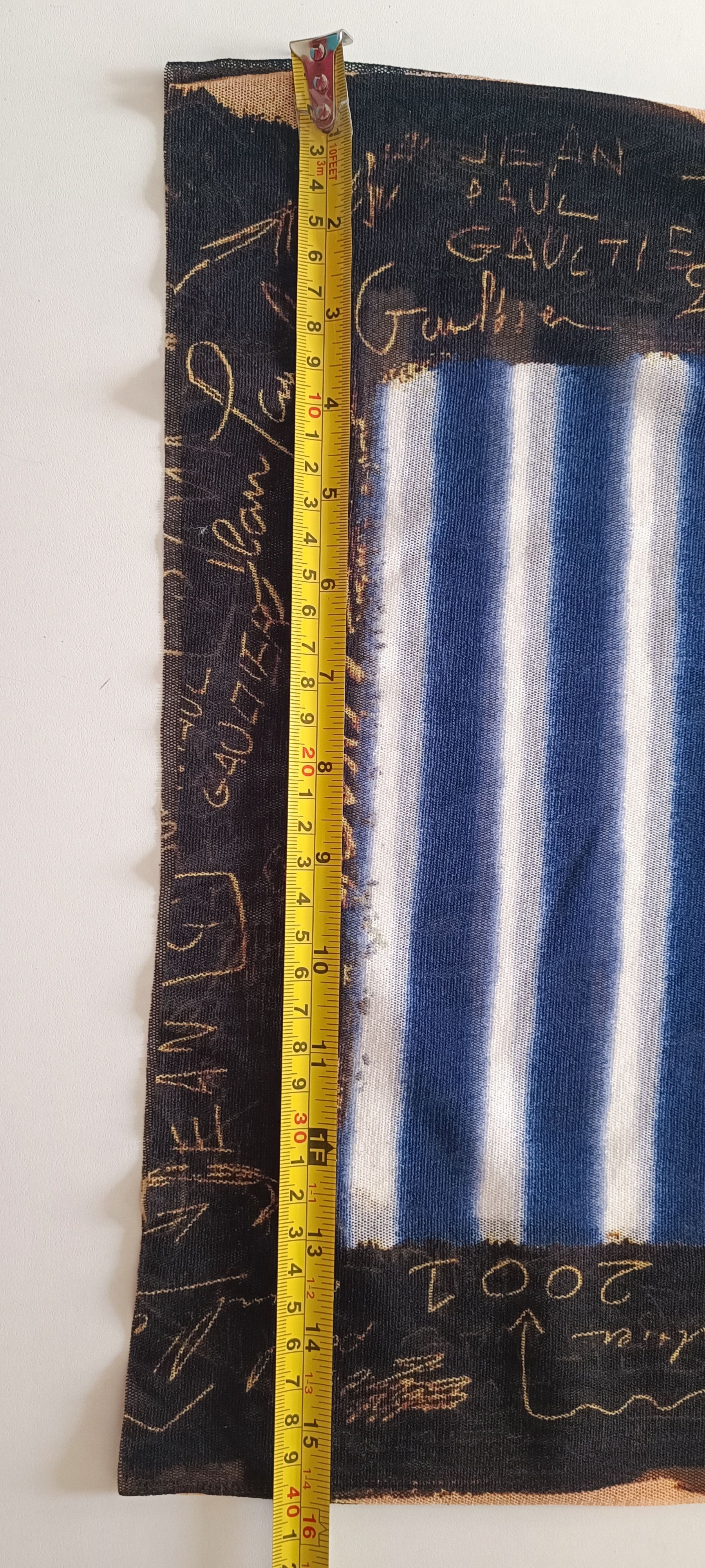 Jean Paul Gaultier SS2001- Graffiti and stripes long top Size US S / EU 44-46 / 1 - 8 Thumbnail
