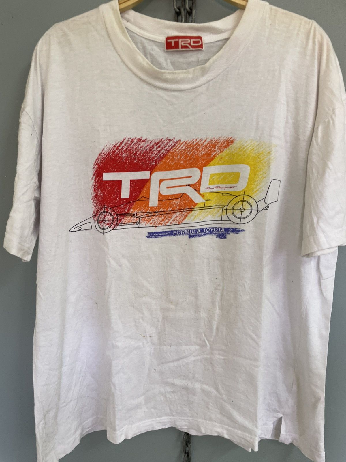 Vintage Vintage 90s TRD Formula Toyota Racing Development t shirt Size US L / EU 52-54 / 3 - 3 Thumbnail