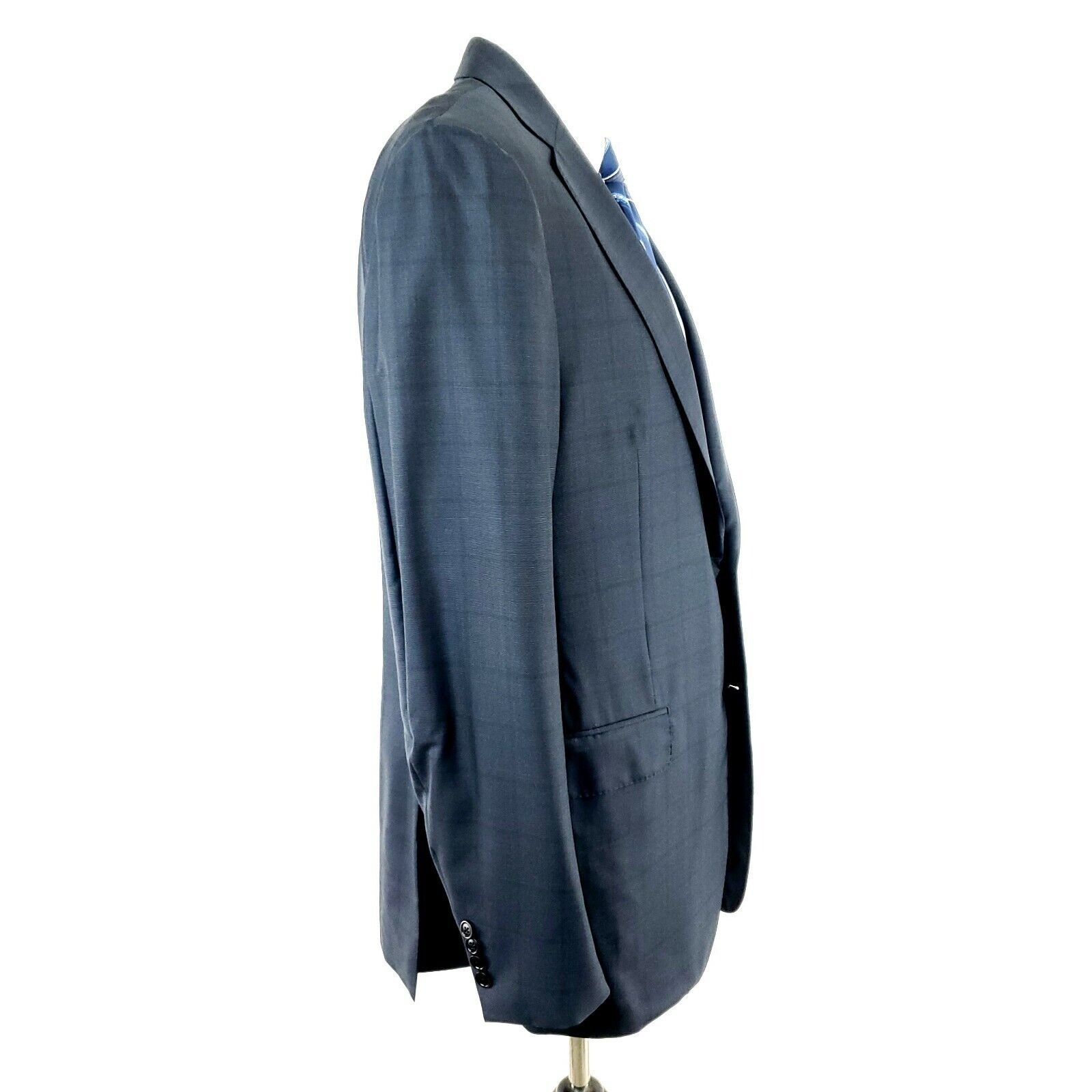 Ermenegildo Zegna Ermenegildo Zegna Trofeo 600 40R 2 Button Microcheck Gray Wo Size 40R - 7 Thumbnail