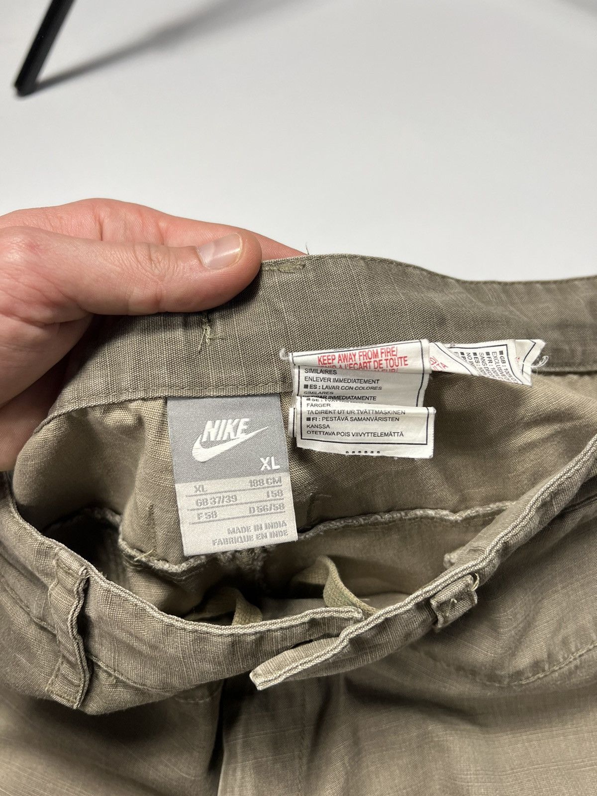 Nike Vintage Nike Corduroy Millitary Style Short Y2K Size US 36 / EU 52 - 6 Thumbnail