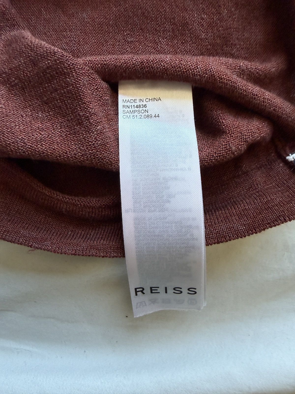 Reiss Reiss Embroidered knit camp collar polo Size US L / EU 52-54 / 3 - 5 Thumbnail