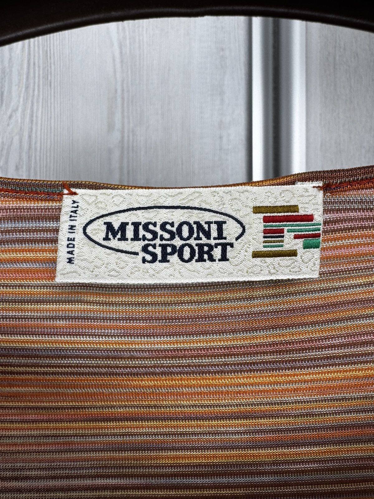 Missoni Missoni Sport Orange Striped Cotton Viscose SS tee shirt 48 Size XL / US 12-14 / IT 48-50 - 7 Thumbnail