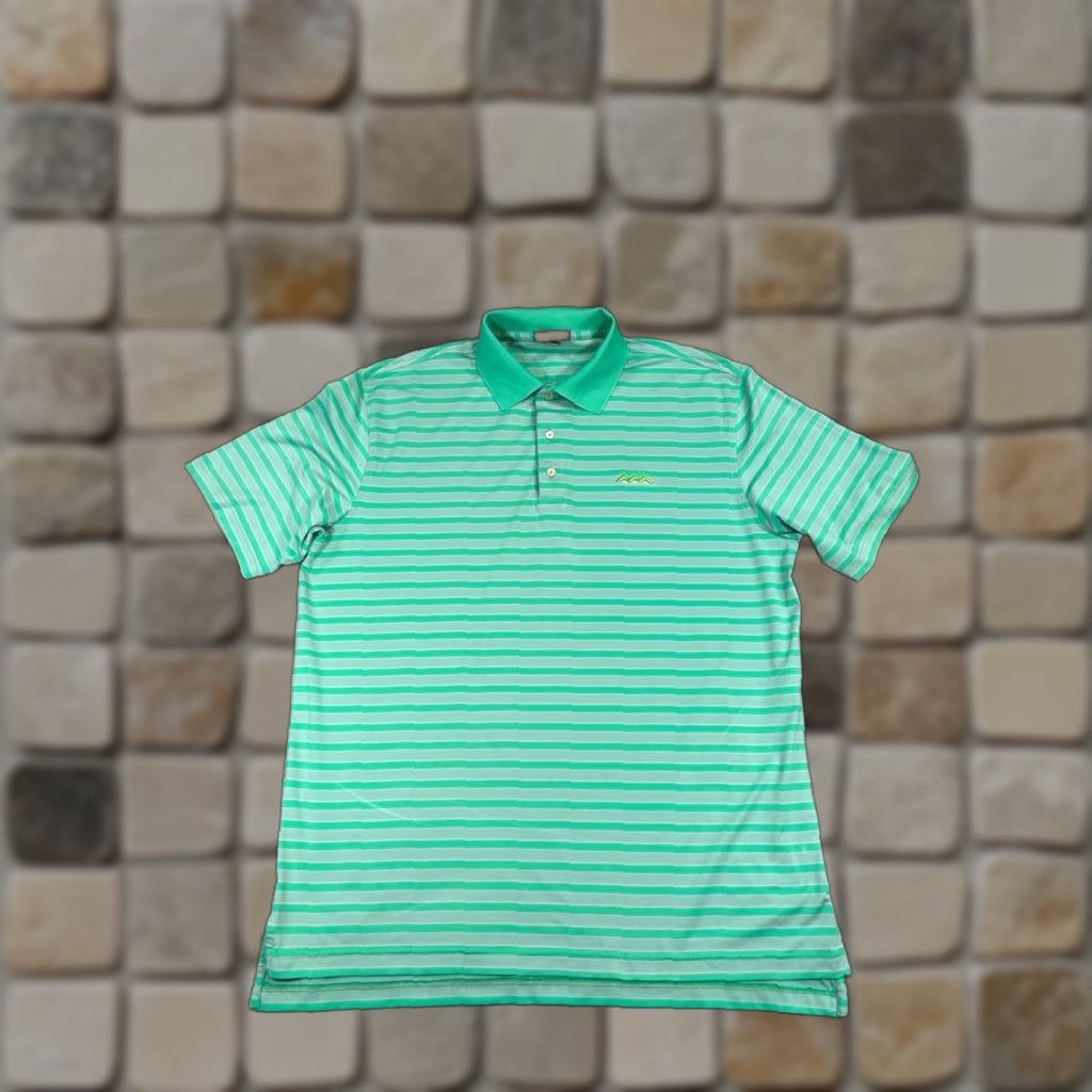 Peter Millar Peter Millar Shirt Mens Large Green Pink Summer Comfort Golf Logo Polo Size US L / EU 52-54 / 3 - 1 Thumbnail