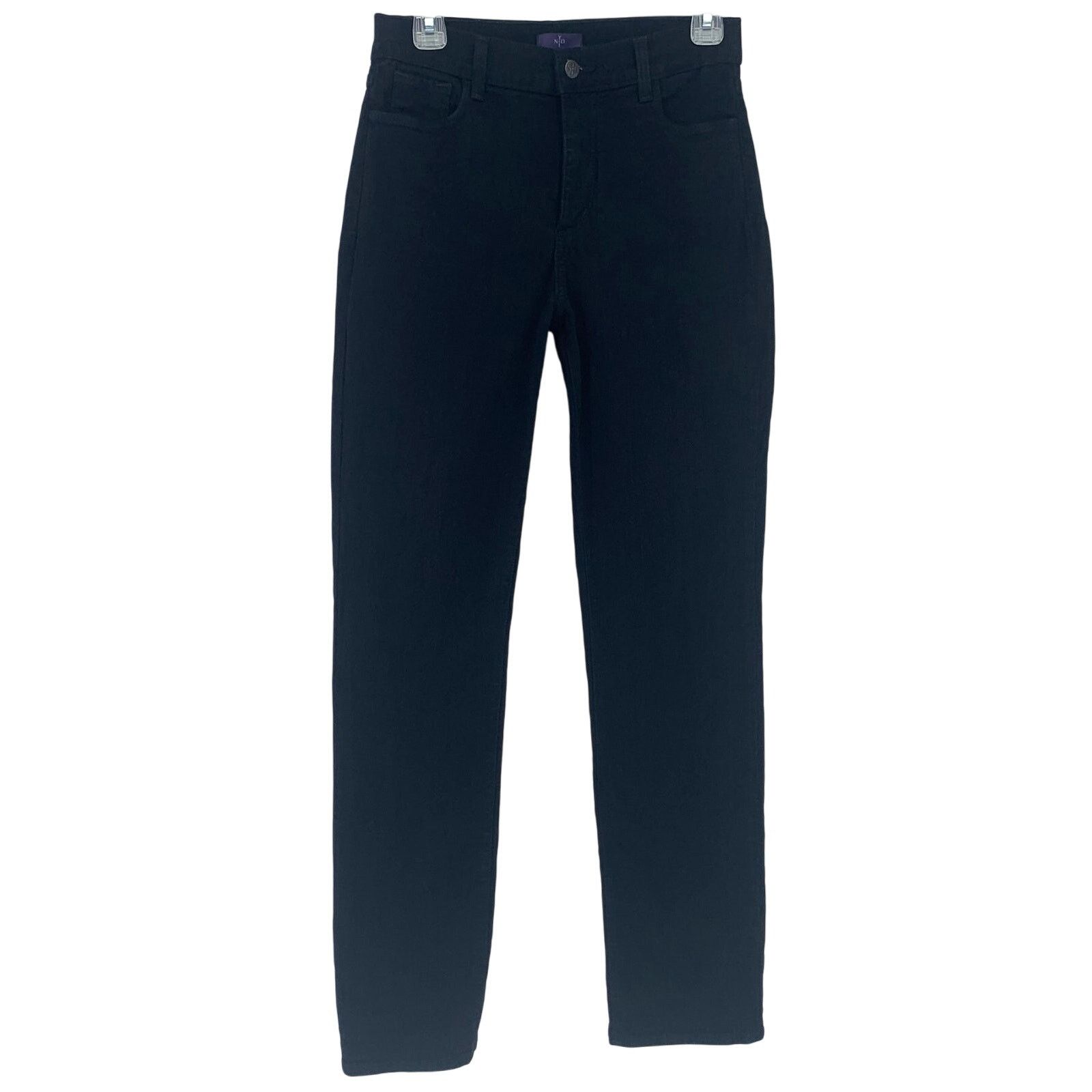 NYDJ NYDJ Women's Size 10 Black Marilyn Straight 431B Stretch Size 32" / US 10 / IT 46 - 1 Thumbnail