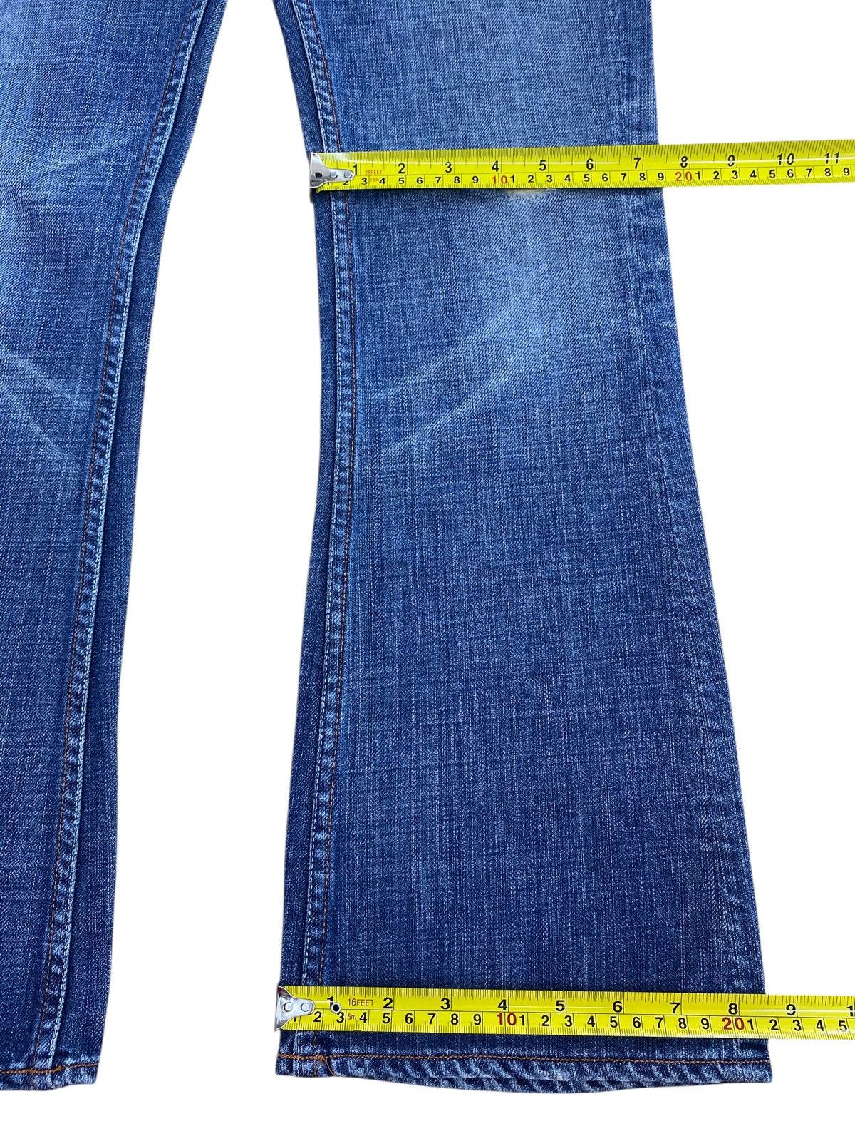 Japanese Brand Japanese Brand Dark Wash Ripped Style Flare Jeans Size US 28 / EU 44 - 8 Thumbnail