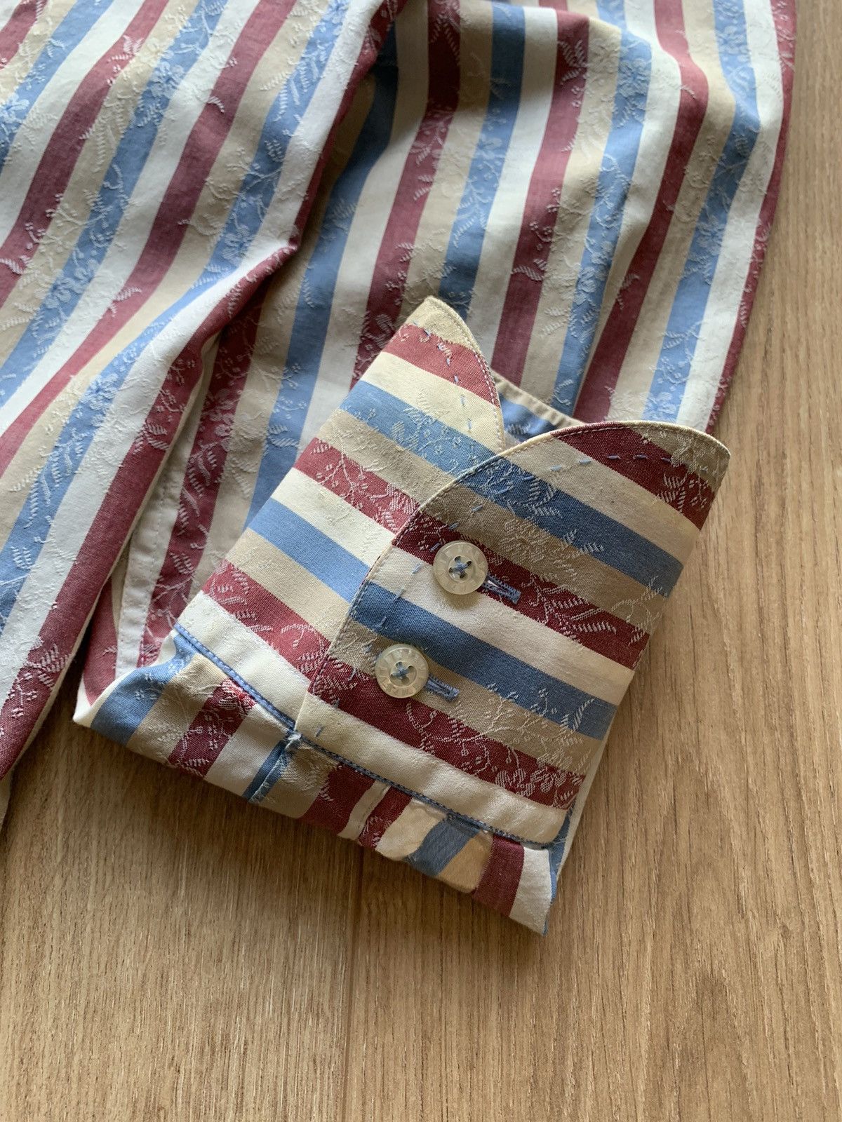 Evisu Evisu Delux stripped shirt Size US M / EU 48-50 / 2 - 7 Thumbnail