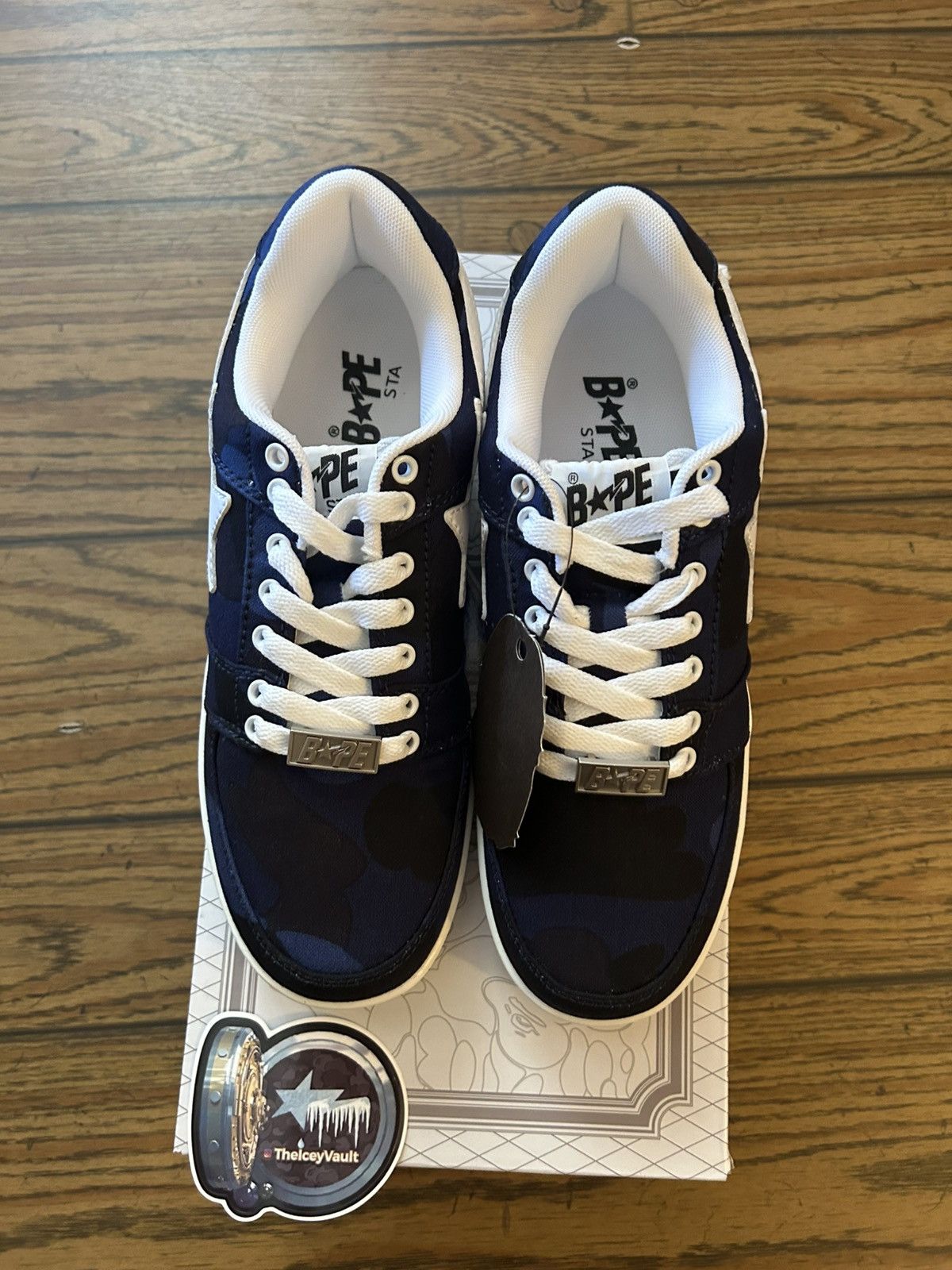 Bape NEW Bape Navy Camo Bapestas Size US 8 / EU 41 - 6 Thumbnail