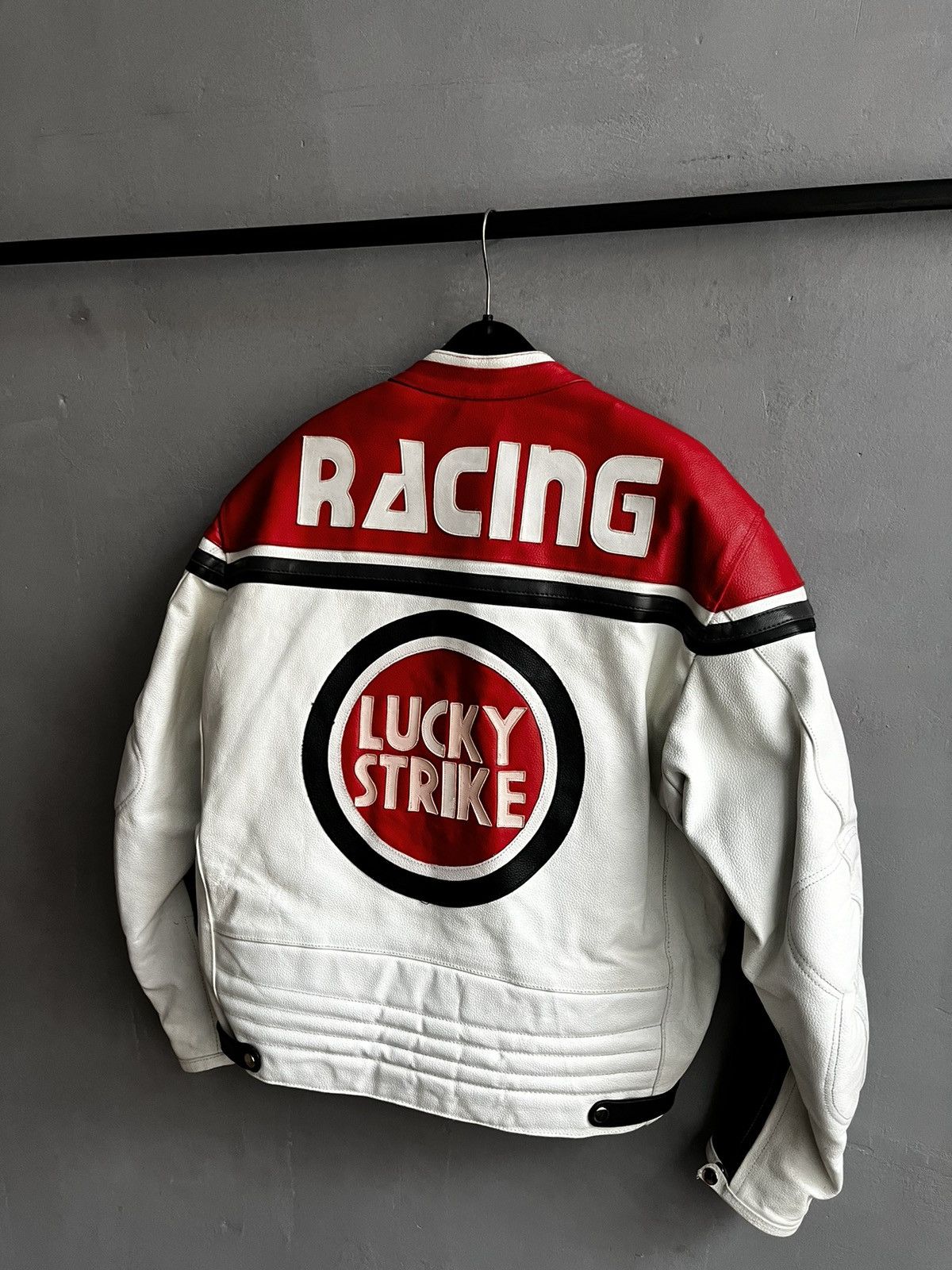 Vintage Lucky Strike Leather Jacket Racing Vintage Size US XL / EU 56 / 4 - 12 Thumbnail