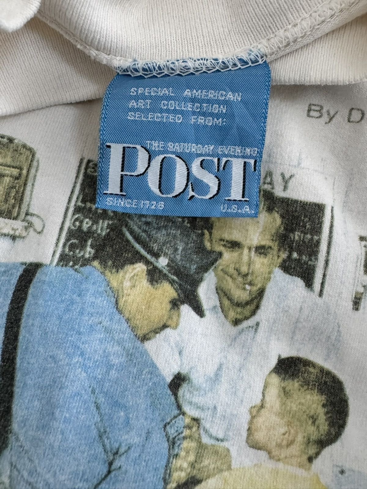 Arts & Science Vintage Saturday Evening Post Norman Rockwell Runaway Tee Size US L / EU 52-54 / 3 - 11 Thumbnail