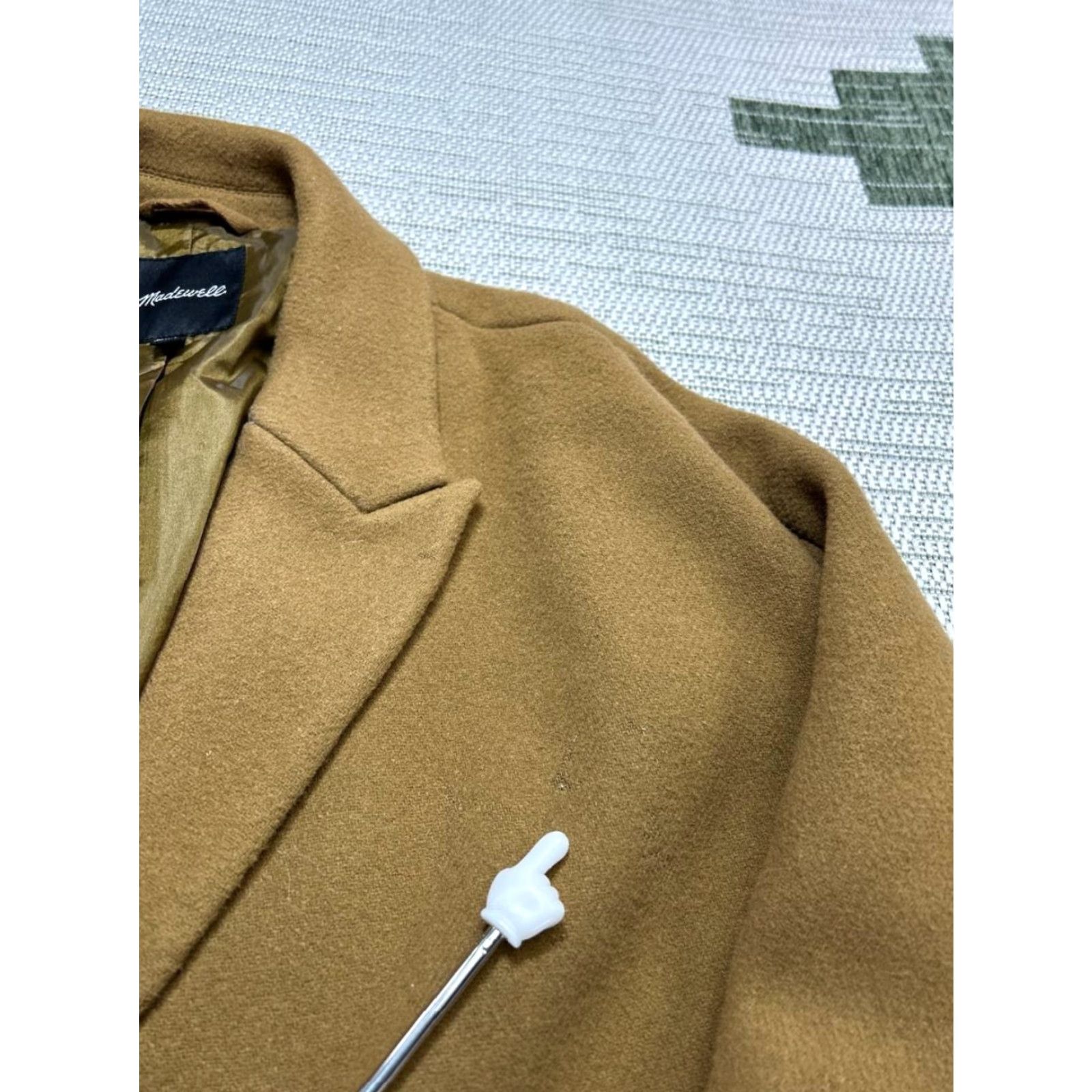 Madewell Madewell Overcoat Womens 12 Brown Wool Twill Jacket Coat Long Size XL / US 12-14 / IT 48-50 - 6 Thumbnail