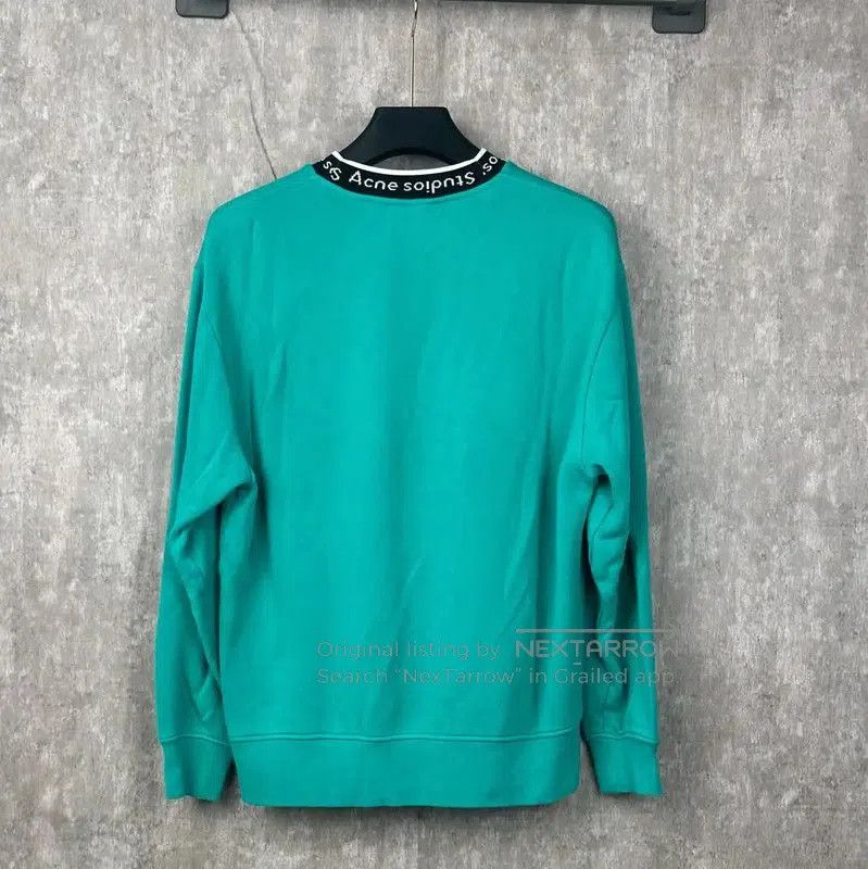 Acne Studios Acne Studios Peacock Green Cotton Sweatshirt. Size US XS / EU 42 / 0 - 2 Thumbnail