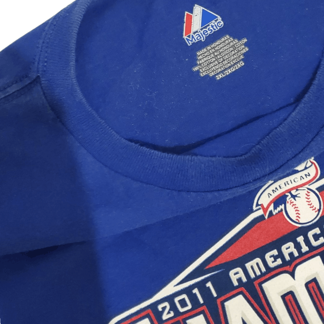 MLB × Vintage 2011 Texas Rangers Division Champions T-Shirt Size US XXL / EU 58 / 5 - 3 Thumbnail
