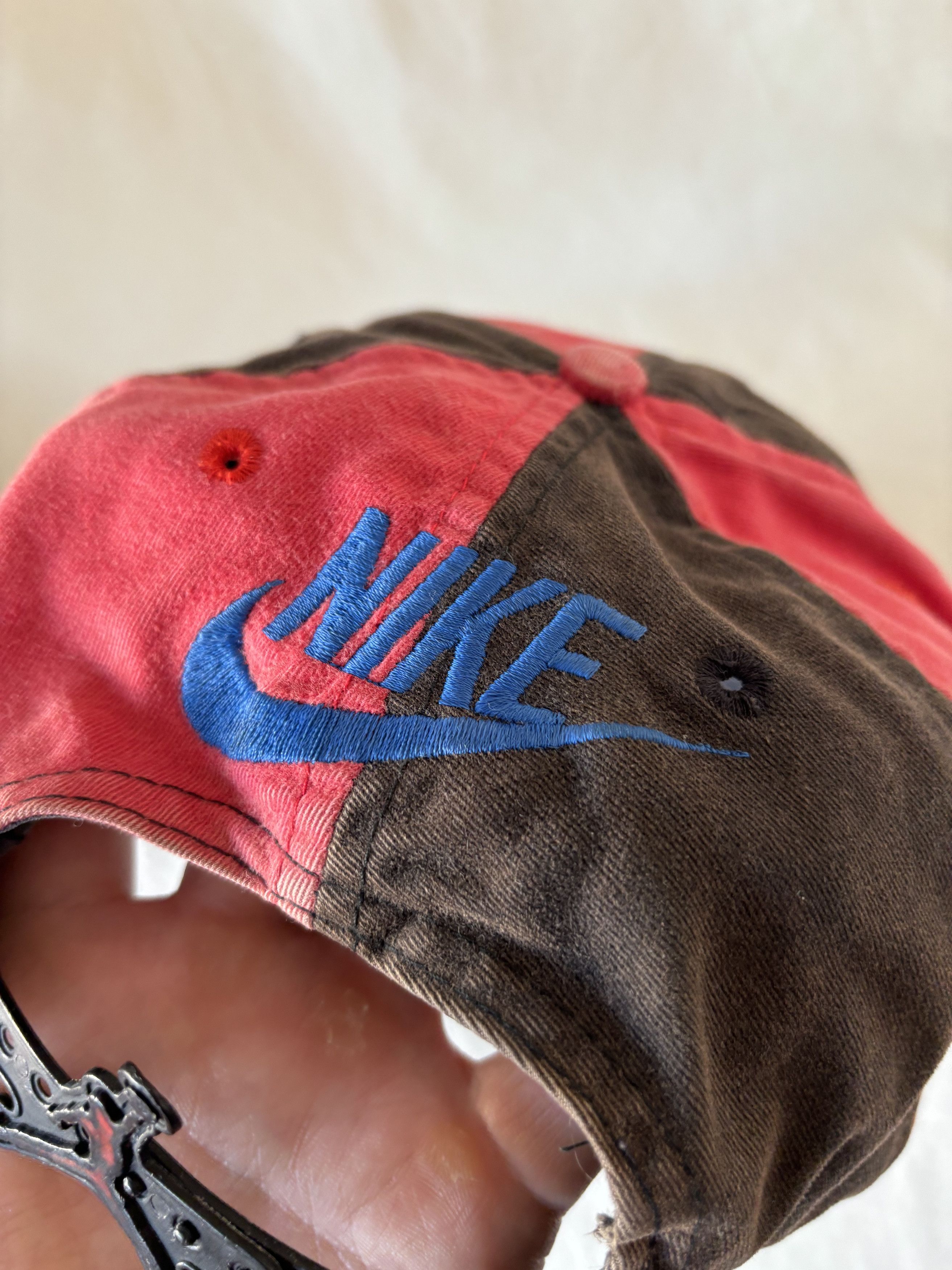 Jordan Brand × Nike × Vintage Vintage Nike Air Jordan Aqua 8 Pinwheel Faded Snapback Size ONE SIZE - 6 Thumbnail