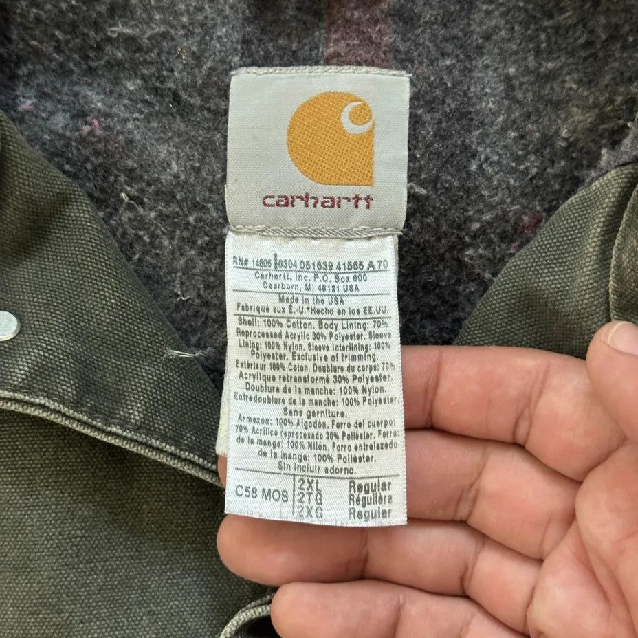 Carhartt Vintage Carhartt C58 MOS Moss Green Chore Coat Size XXL Size US XXL / EU 58 / 5 - 3 Thumbnail