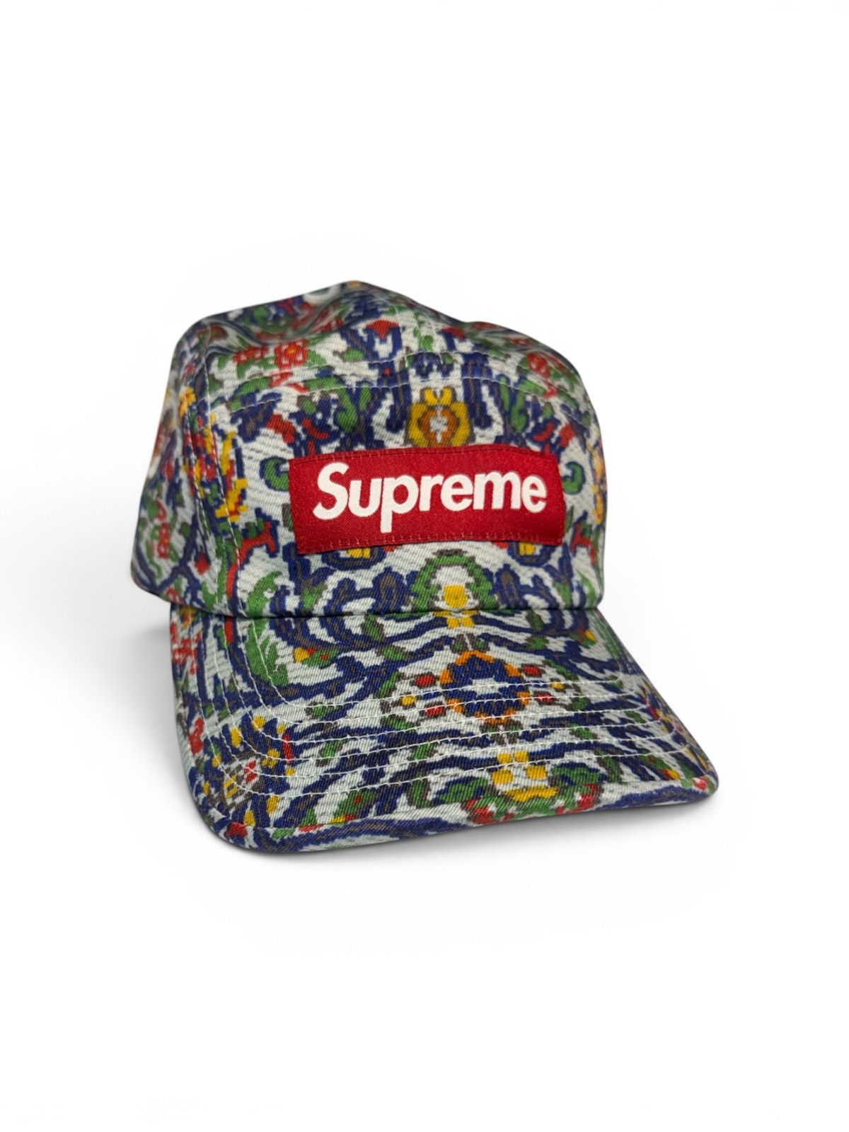 Supreme Supreme Washed Chino Twill Camp Cap 'Tapestry' 2023 NWT Size ONE SIZE - 1 Thumbnail