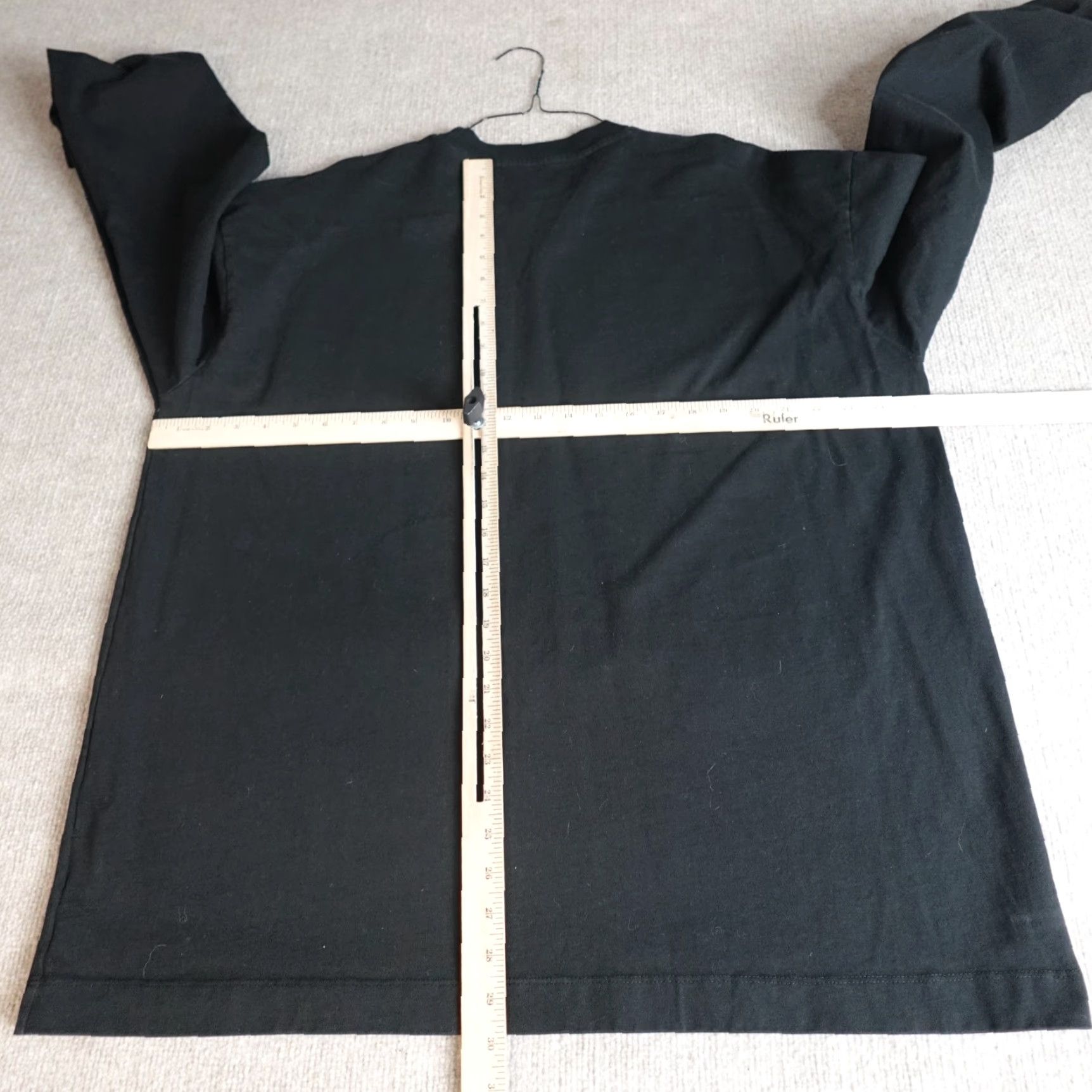 John Elliott John Elliot Shirt XL Black Long Sleeve Solid Made in USA Size US XL / EU 56 / 4 - 4 Thumbnail