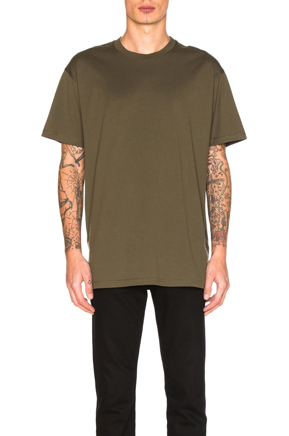 Givenchy Green Silk Embroidered Hem Logo Oversized T-Shirt Size US S / EU 44-46 / 1 - 5 Thumbnail