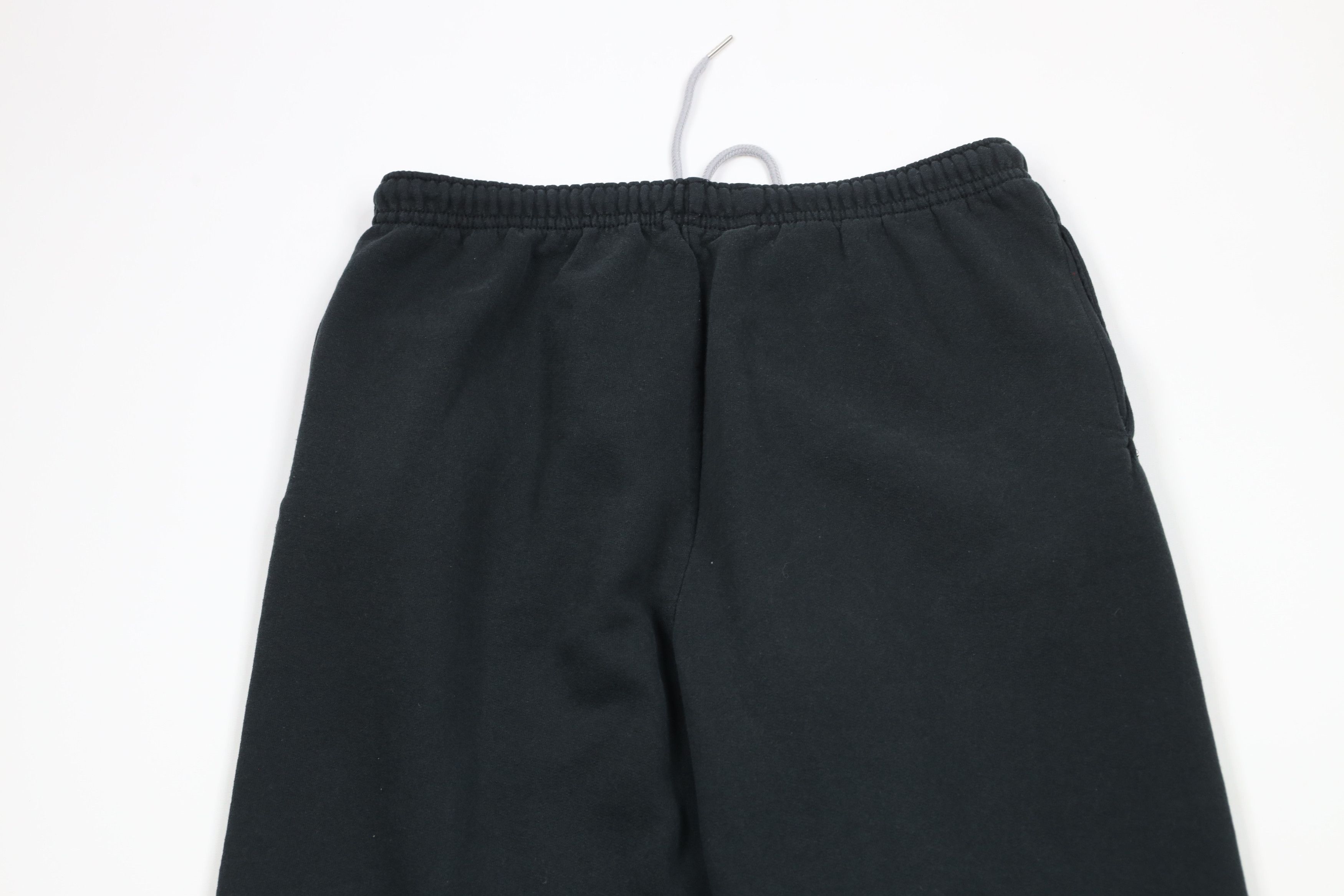 Vintage Vintage 90s Streetwear Blank Tapered Leg Sweatpants Black Size US 34 / EU 50 - 9 Thumbnail
