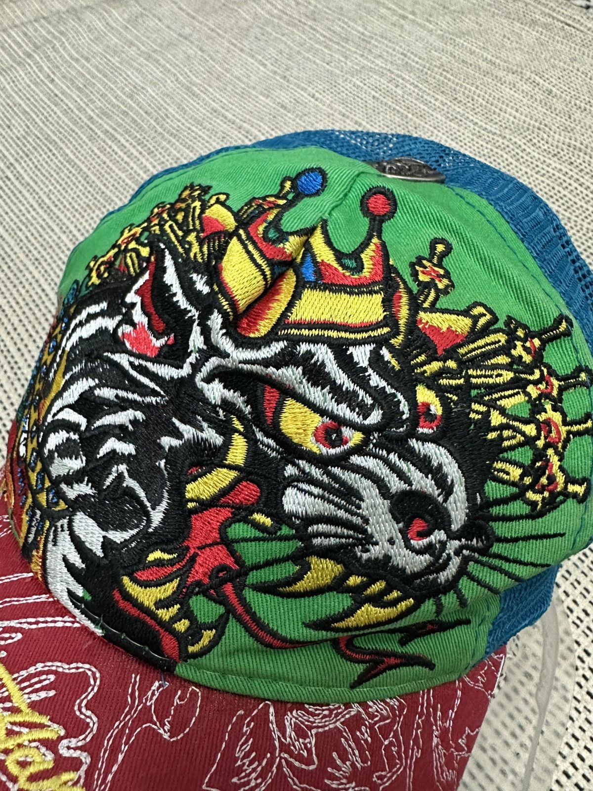 Christian Audigier × Ed Hardy × Vintage 🔥🔥🔥Don Ed Hardy Embroidered Tiger Rhinestones Cap Size ONE SIZE - 8 Thumbnail