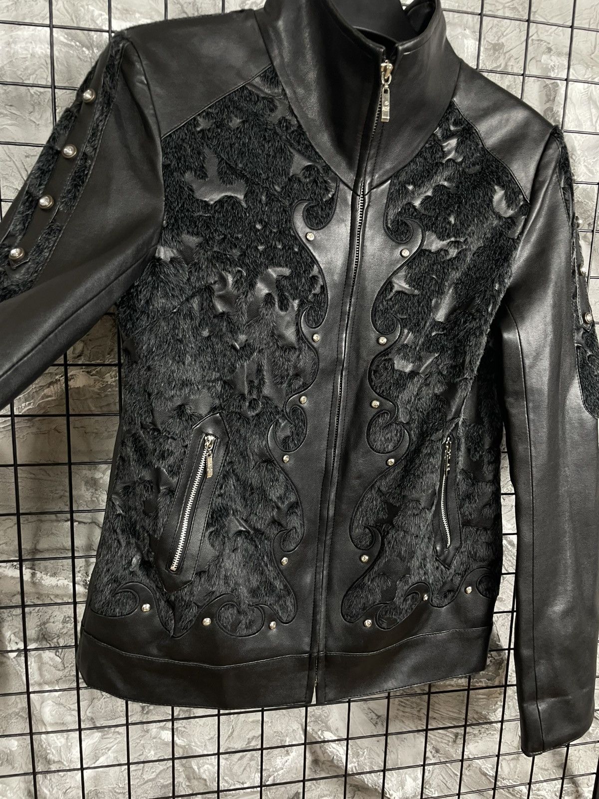 If Six Was Nine Archive Y2K Faux Leather Fur Jacket Vamp Kmrii LGB Vibe Size US S / EU 44-46 / 1 - 6 Thumbnail
